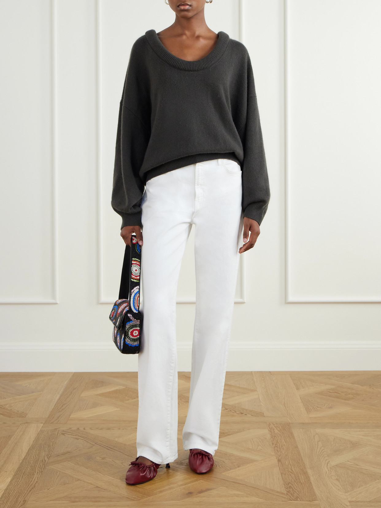 Tommy Bead-Embellished Shoulder Bag