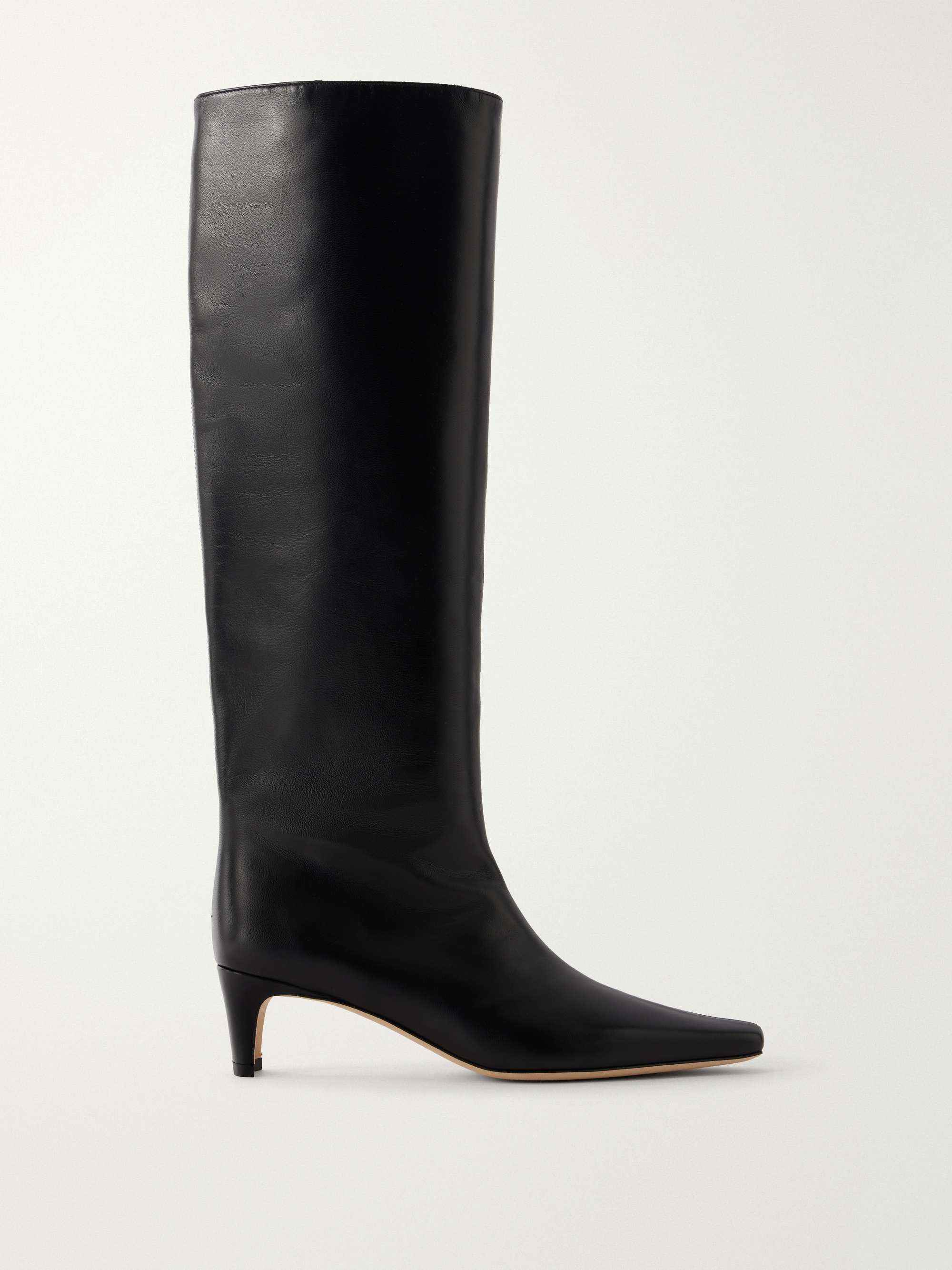 STAUD Wally leather knee boots