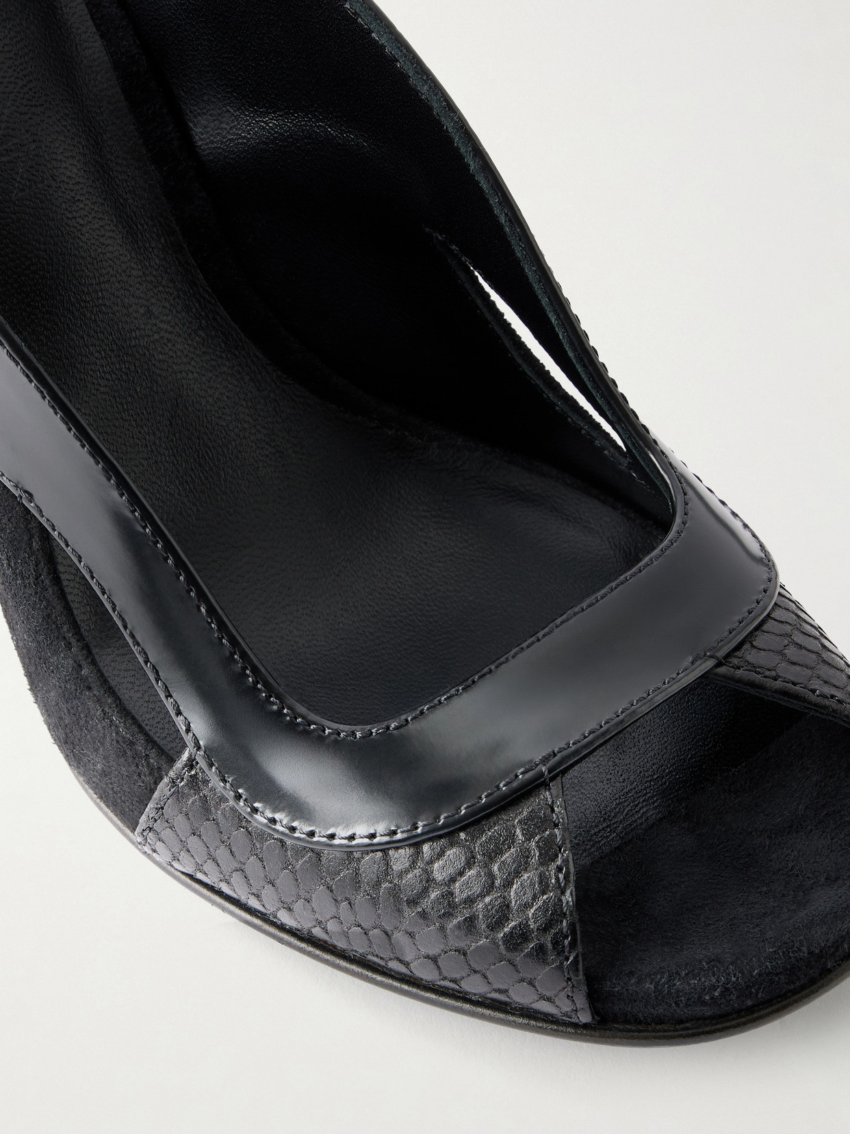 Marvi 75 Suede, Snake-Effect And Smooth Sandals