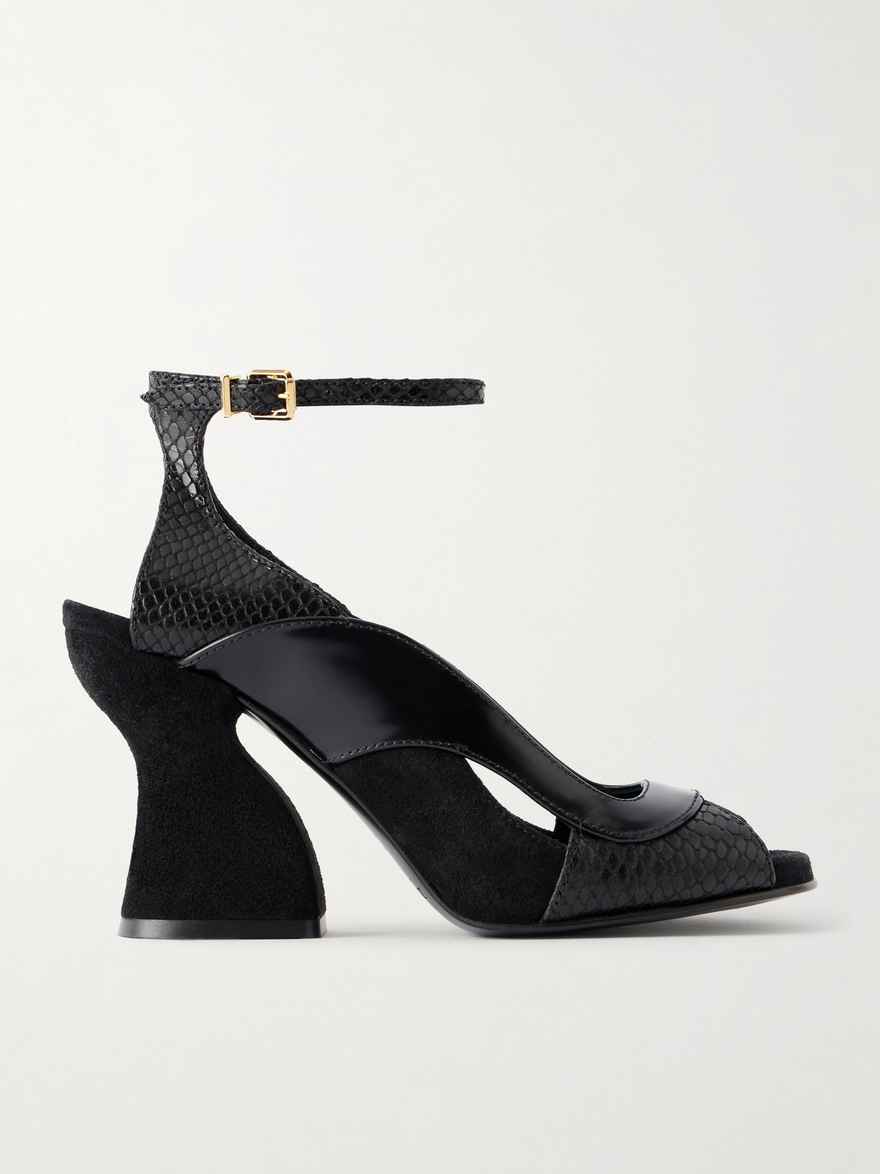 Marvi 75 Suede, Snake-Effect And Smooth Sandals