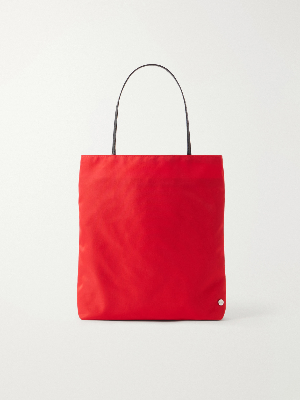 Valesque Thea Leather-trimmed Nylon Tote Bag In Red