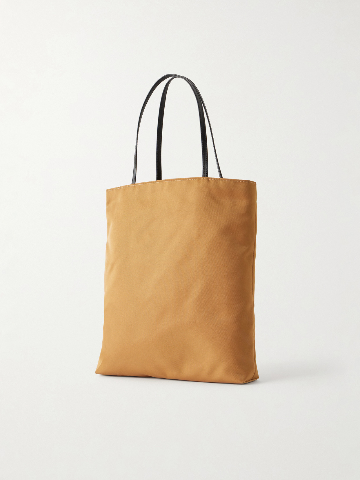 Thea Leather-Trimmed Satin-Shell Tote