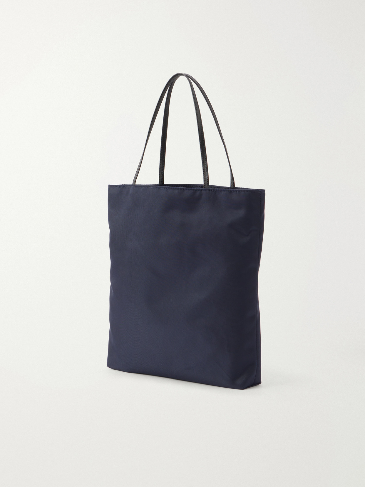 Thea Leather-Trimmed Nylon Tote Bag