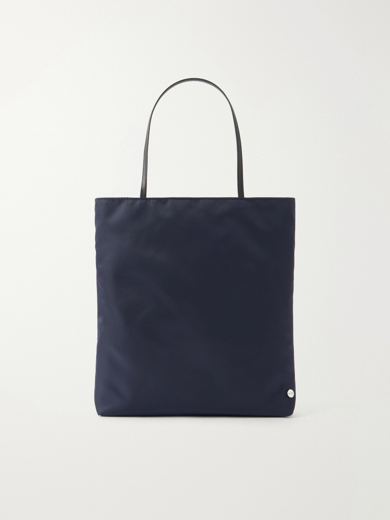 Valesque Thea Leather-trimmed Nylon Tote Bag In Blue