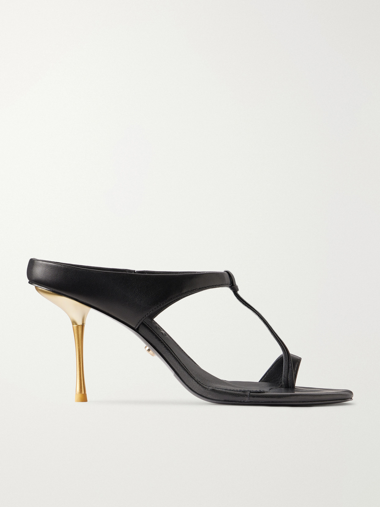 Cult Gaia Sophie 85 Leather Sandals In Black