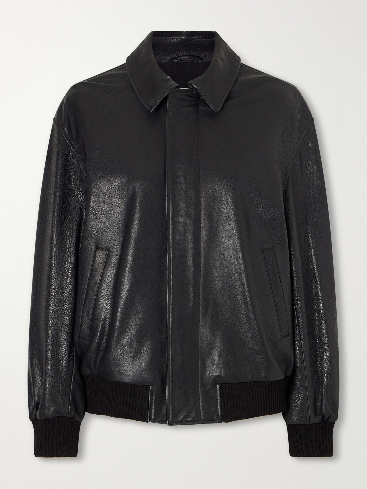Nour Hammour Toyen Leather Jacket In Black