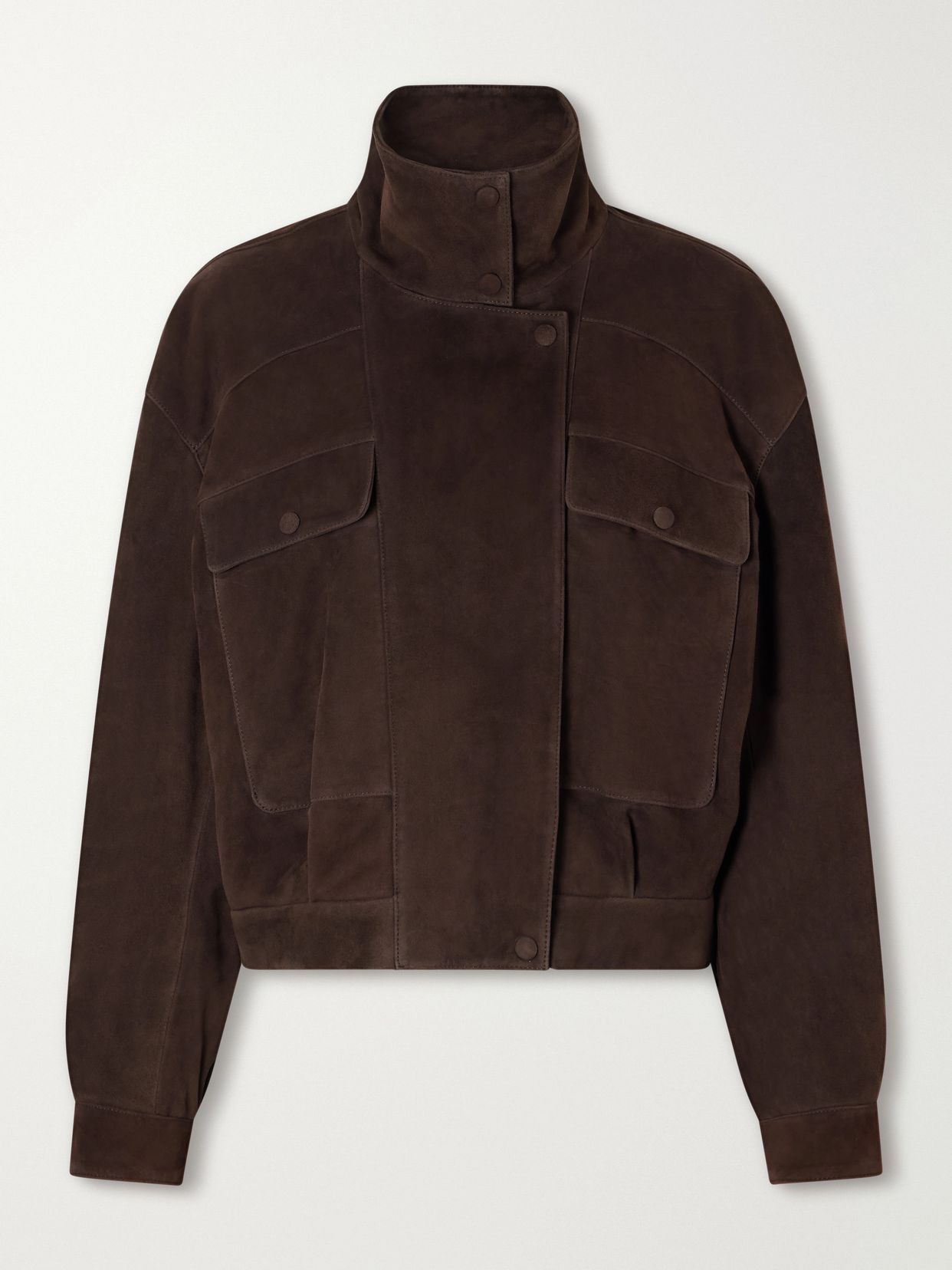 Quincy Paneled Suede Jacket