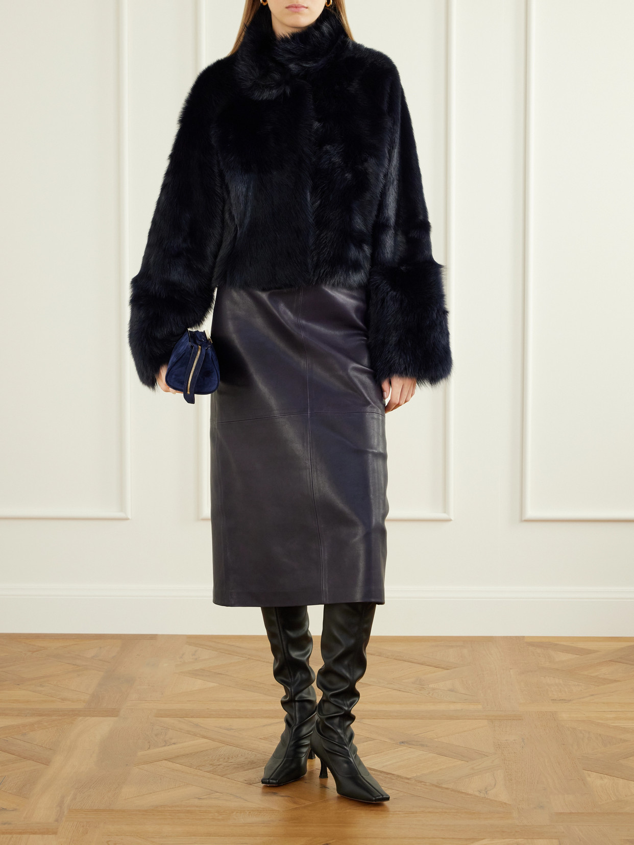 Cameron Cropped Shearling Jacket