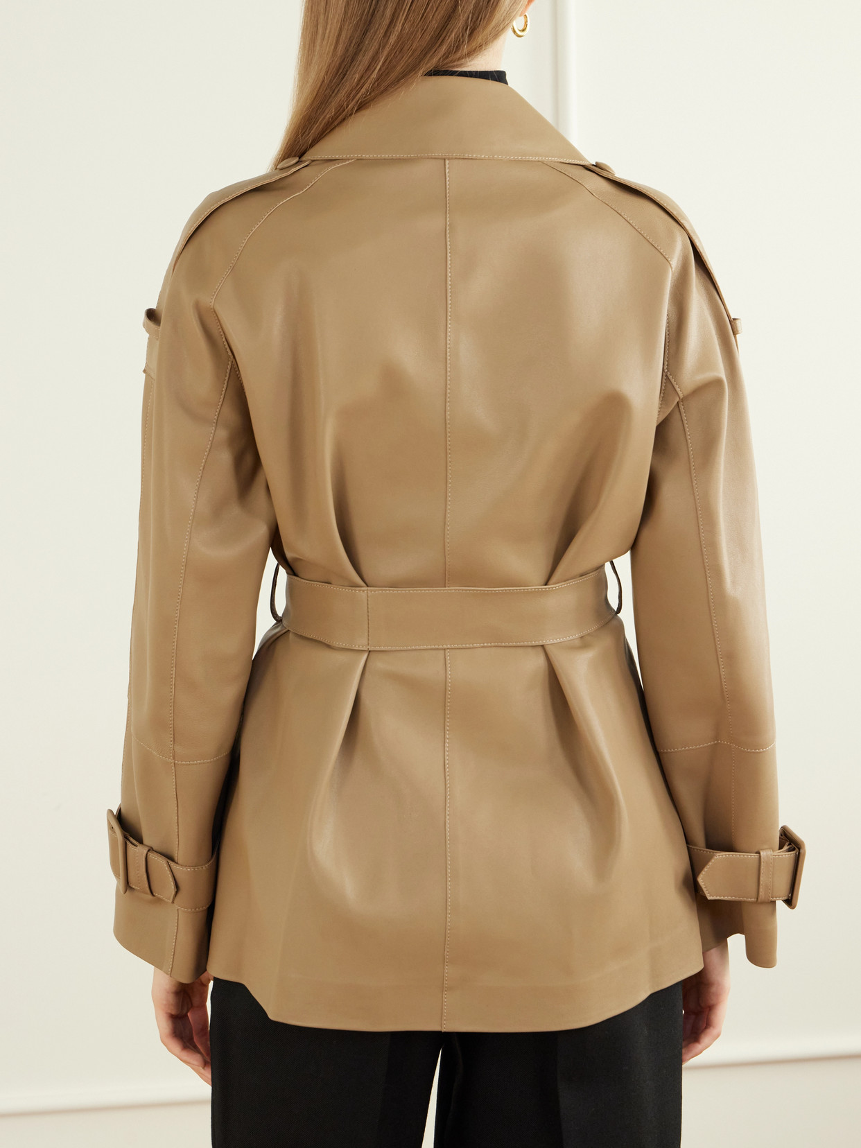 Nera Leather Cropped Jacket