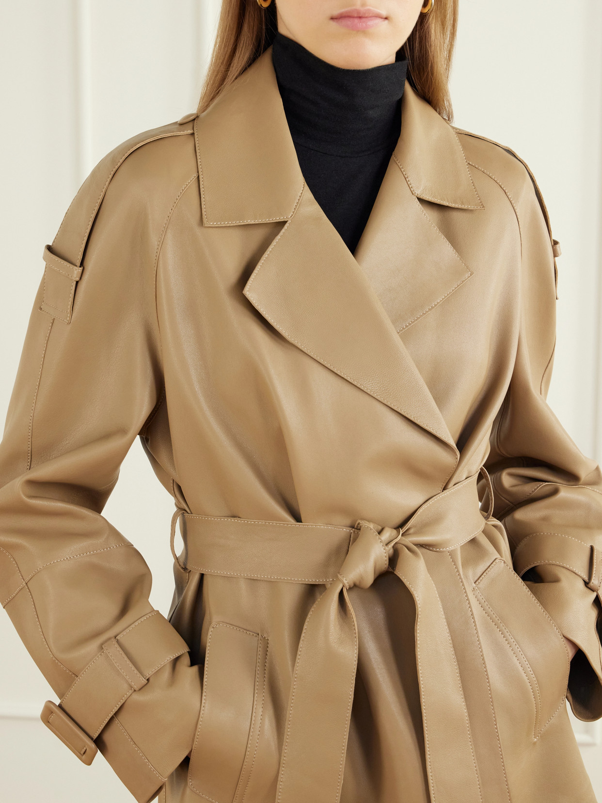 Nera Leather Cropped Jacket