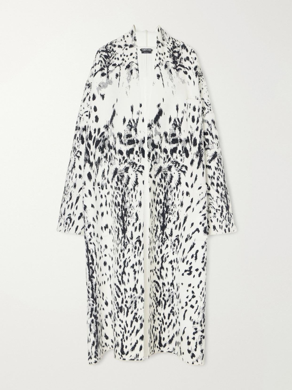 Animal-Jacquard Velvet Coat