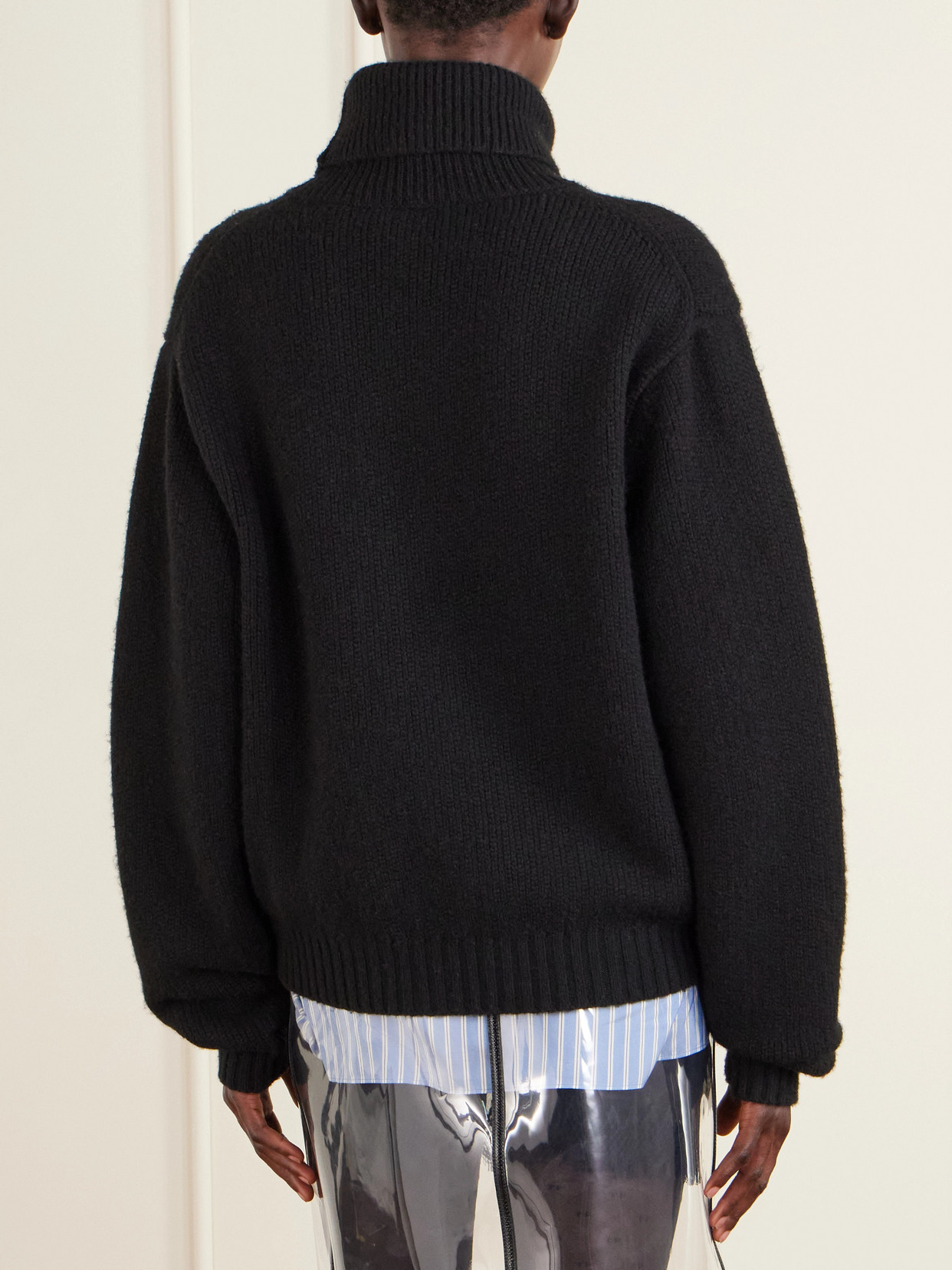 Wool, Cashmere And Mohair-Blend Turtleneck Sweater