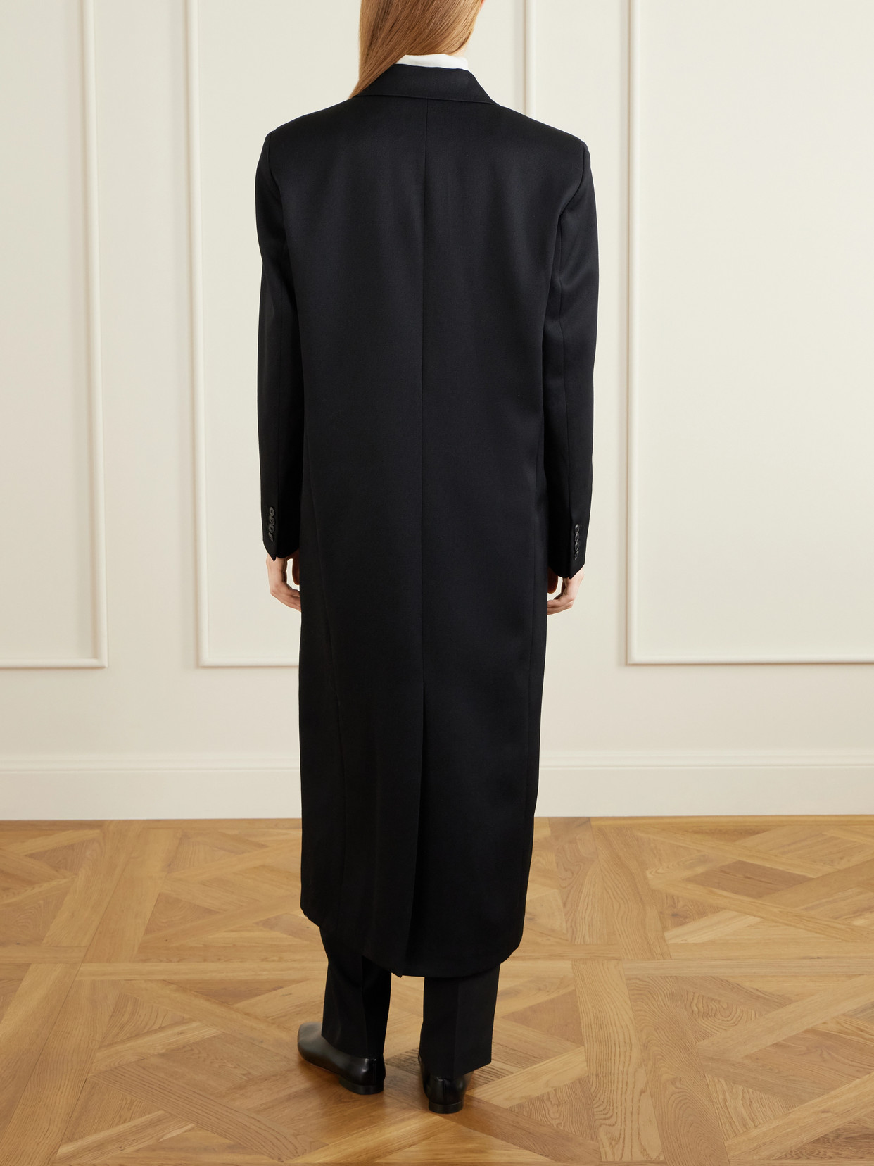 Rohe Double-breasted Wool Coat In Blue