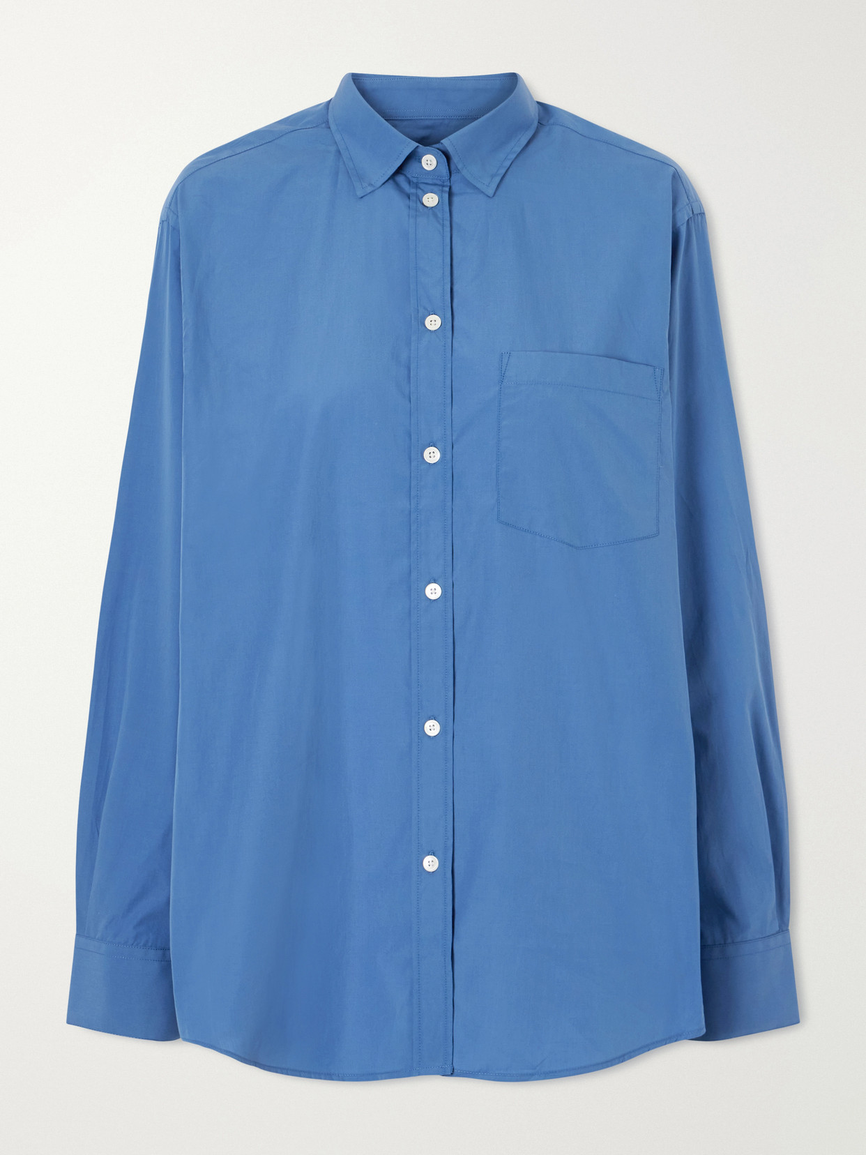 Rohe Cotton-poplin Shirt In Blue