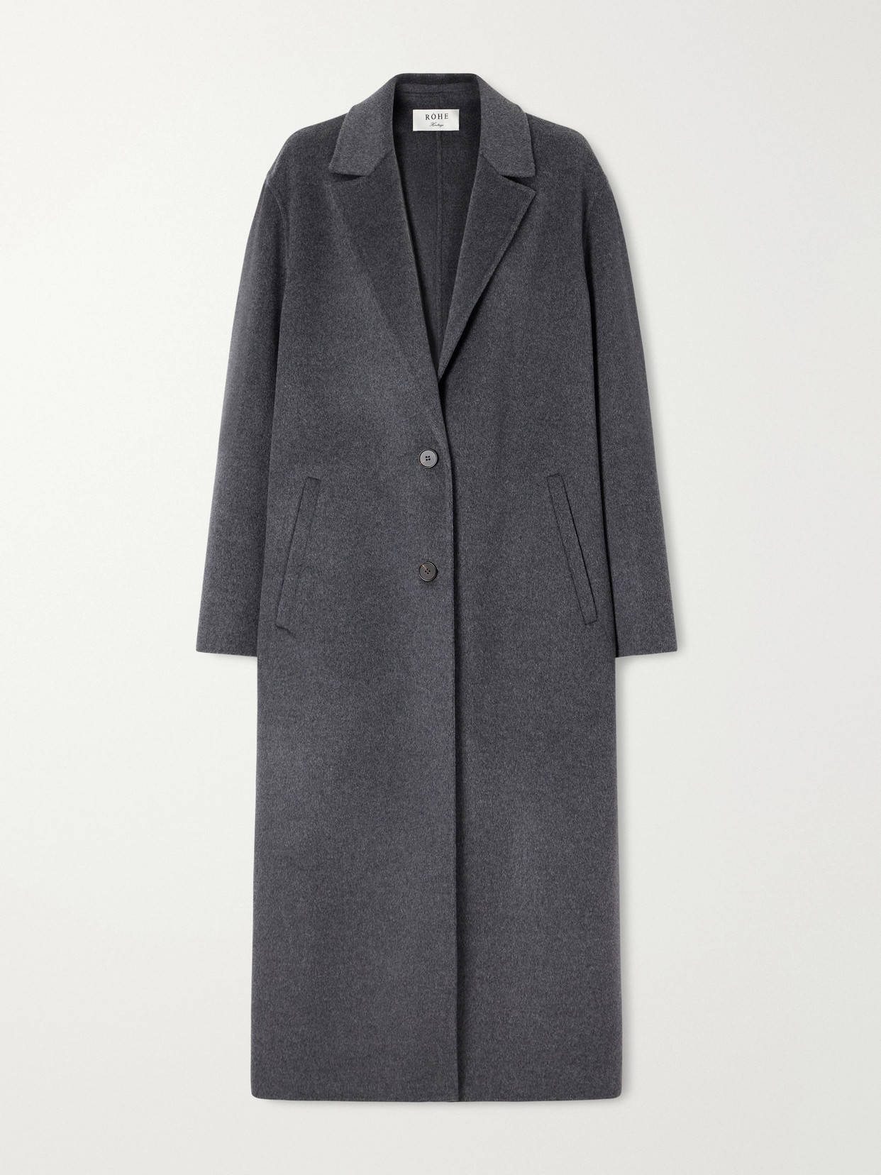 Rohe Wool And Cashmere-blend Coat In Gray