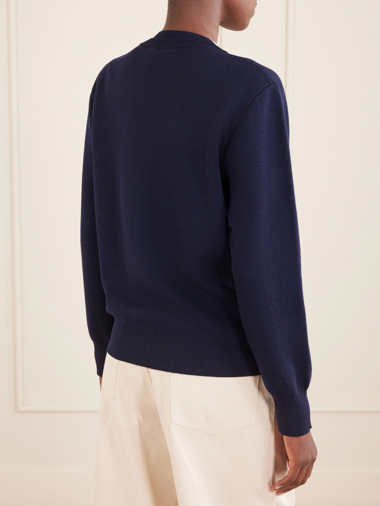 Rohe Stretch-wool Sweatshirt In Blue