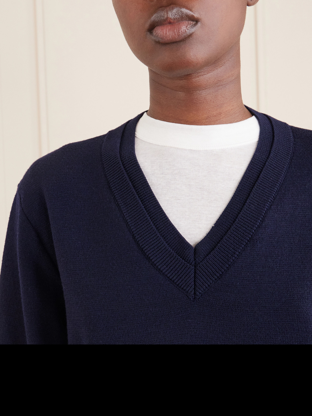 Rohe Stretch-wool Sweatshirt In Blue