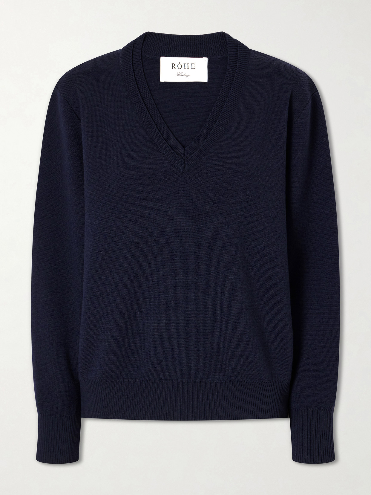 Rohe Stretch-wool Sweatshirt In Blue