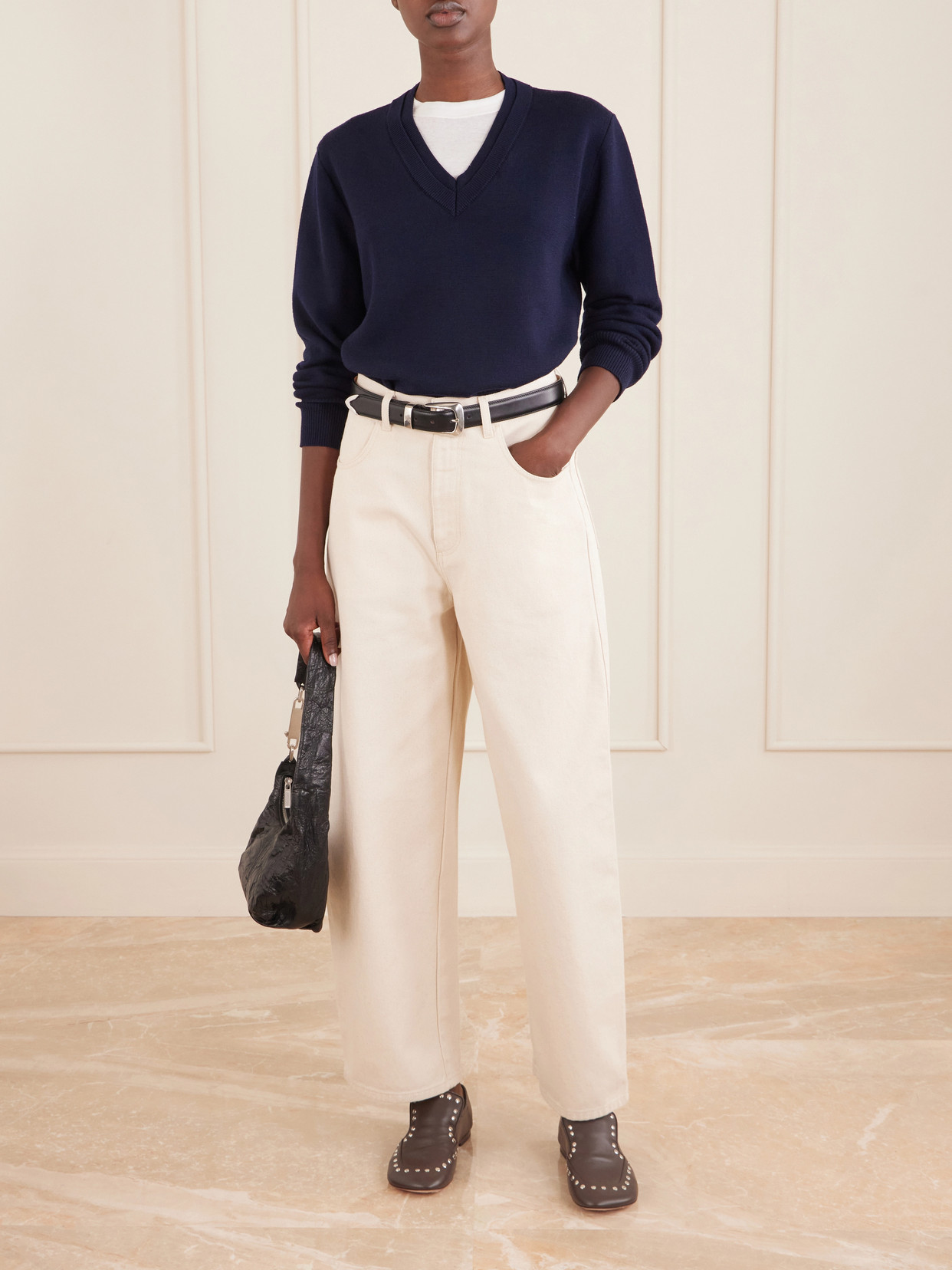Rohe Stretch-wool Sweatshirt In Blue