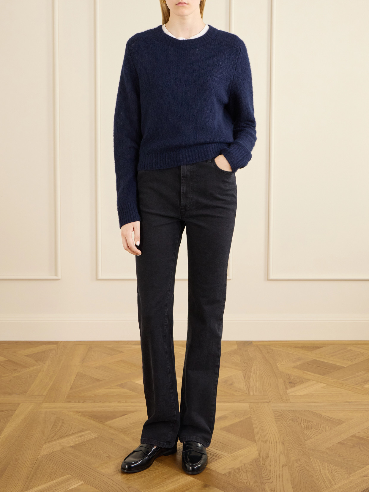 Róhe - Lino Stretch High-Rise Straight-Leg Jeans