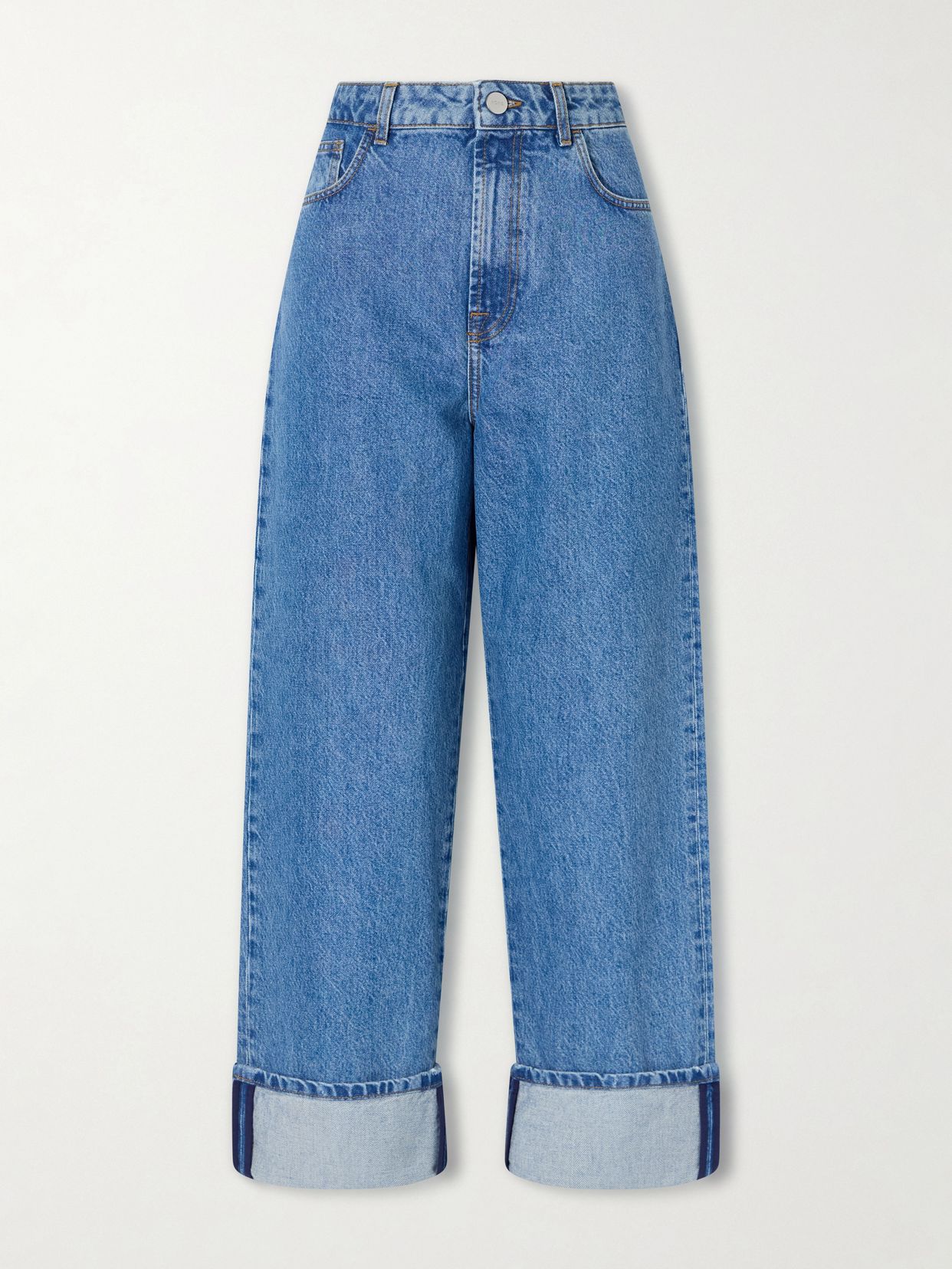 Rixt low-rise wide-leg jeans
