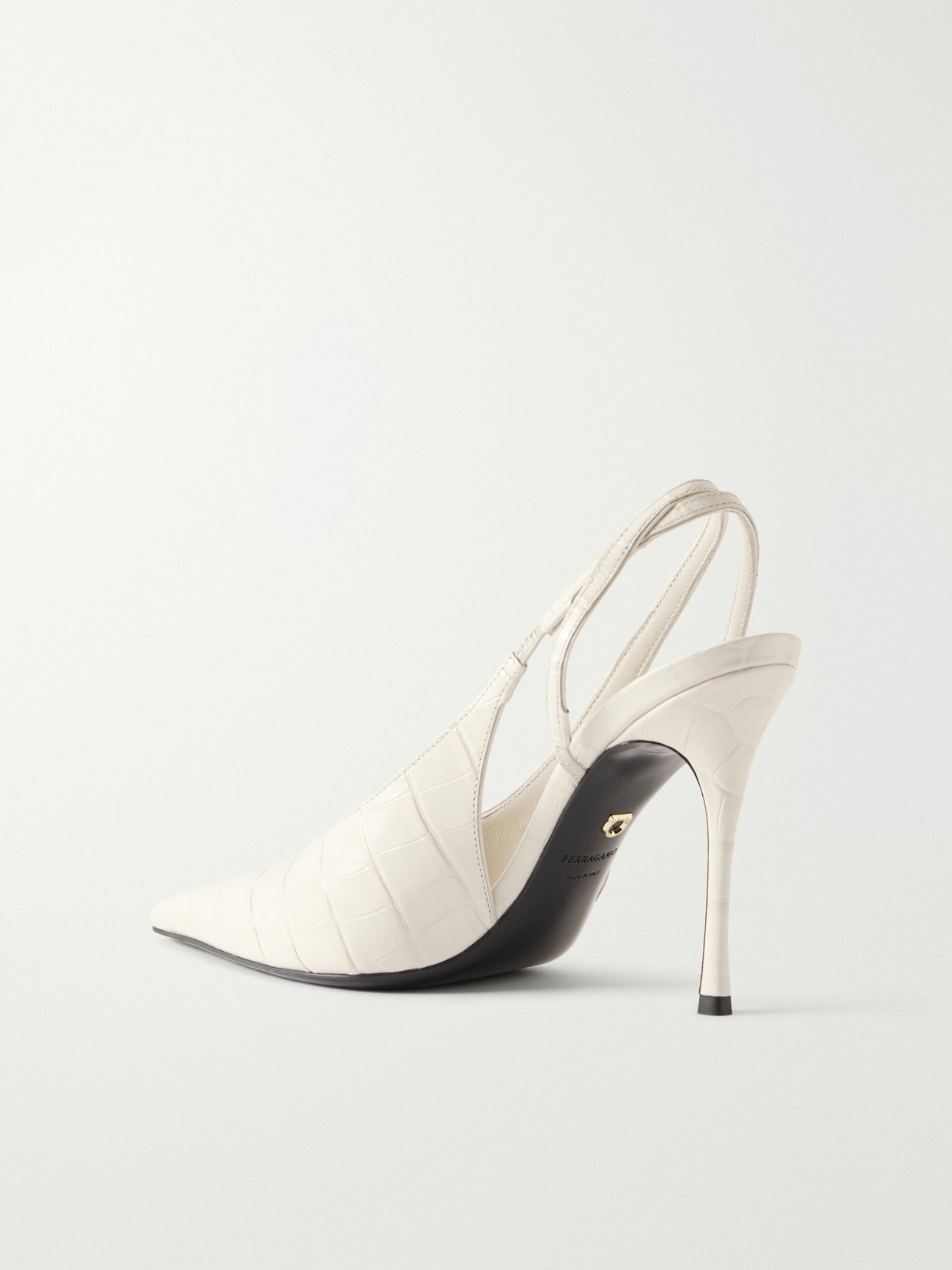 Cressy 95 Croc-Effect Slingback