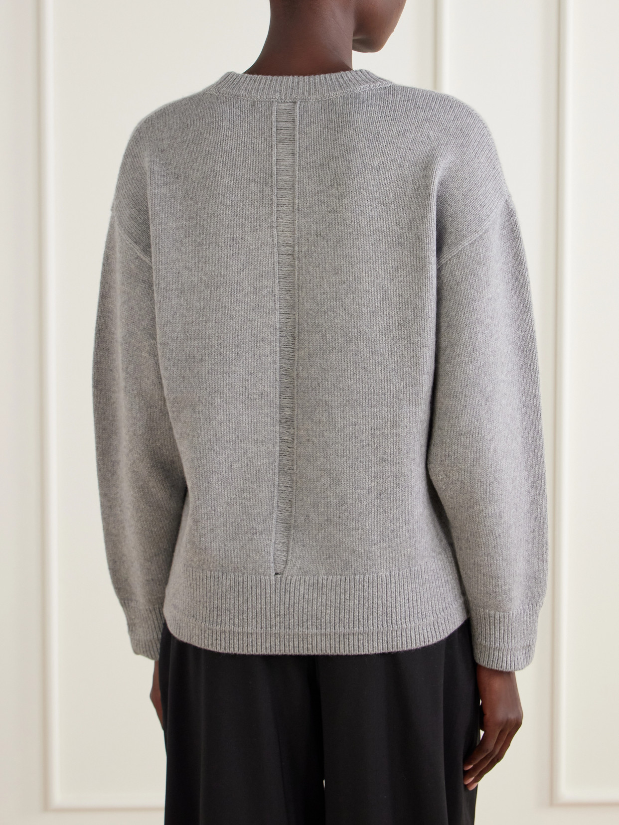 Ladder Stitch Cashmere And Cotton-Blend Sweater