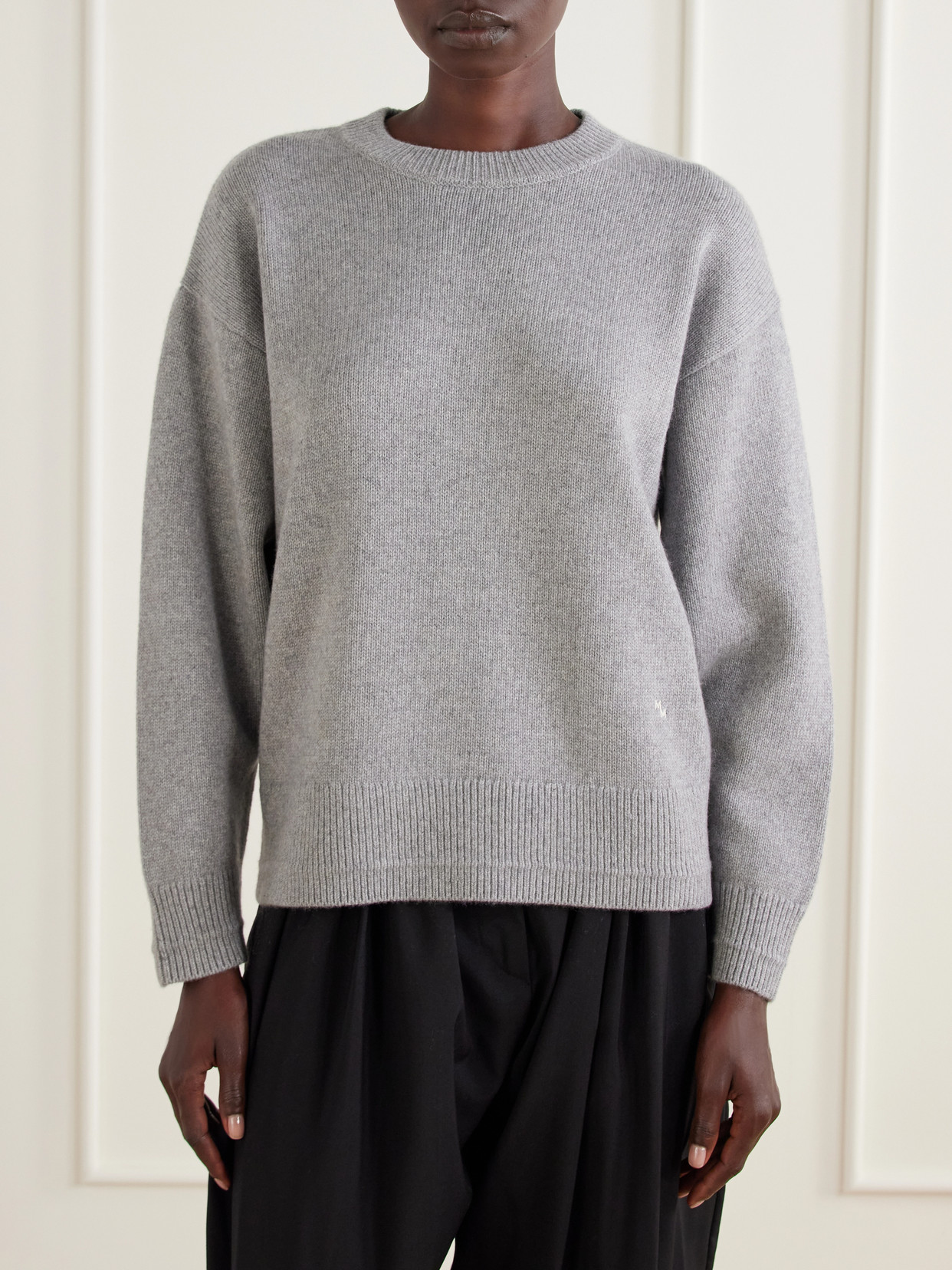 Ladder Stitch Cashmere And Cotton-Blend Sweater