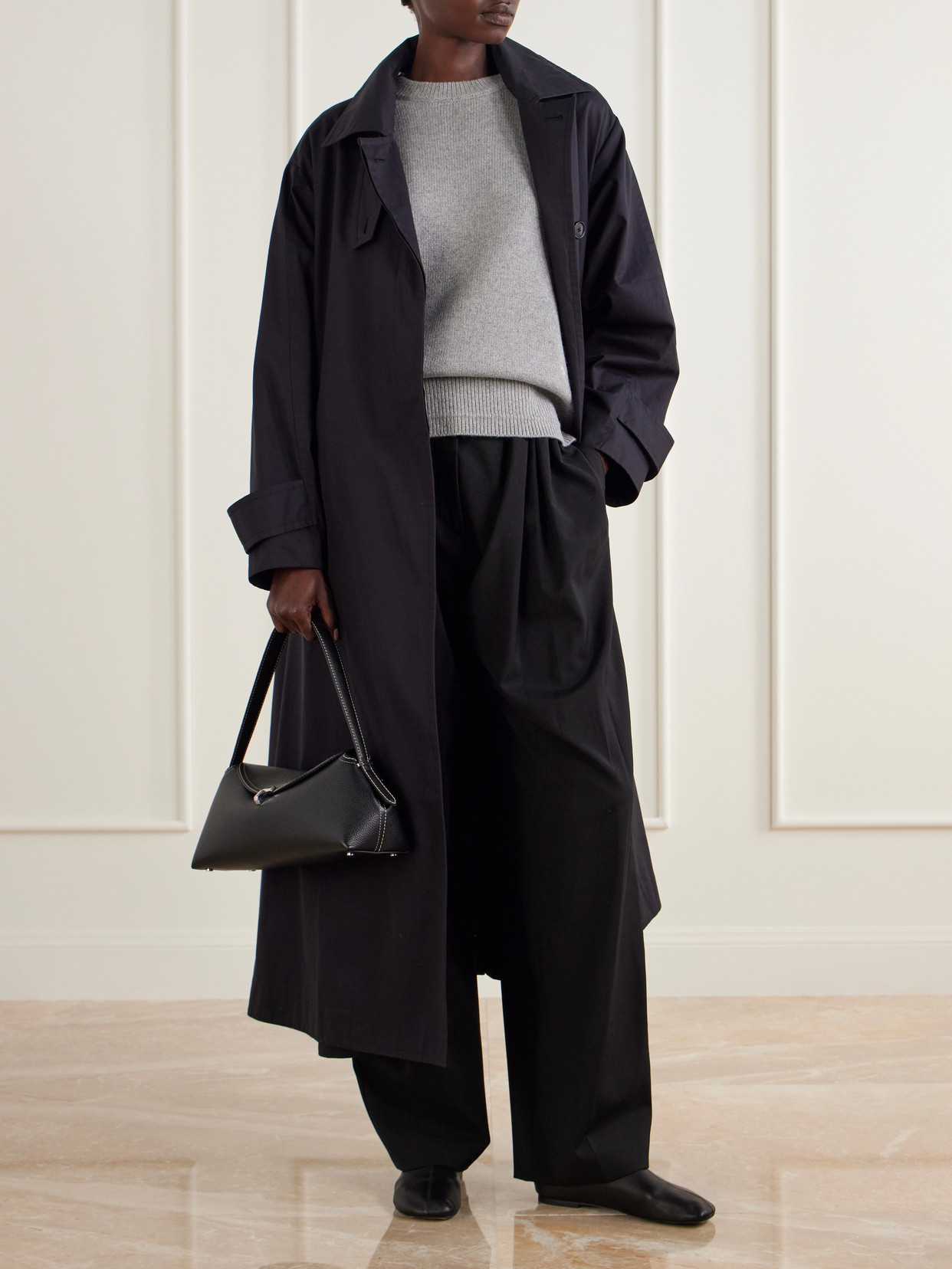 Ladder Stitch Cashmere And Cotton-Blend Sweater