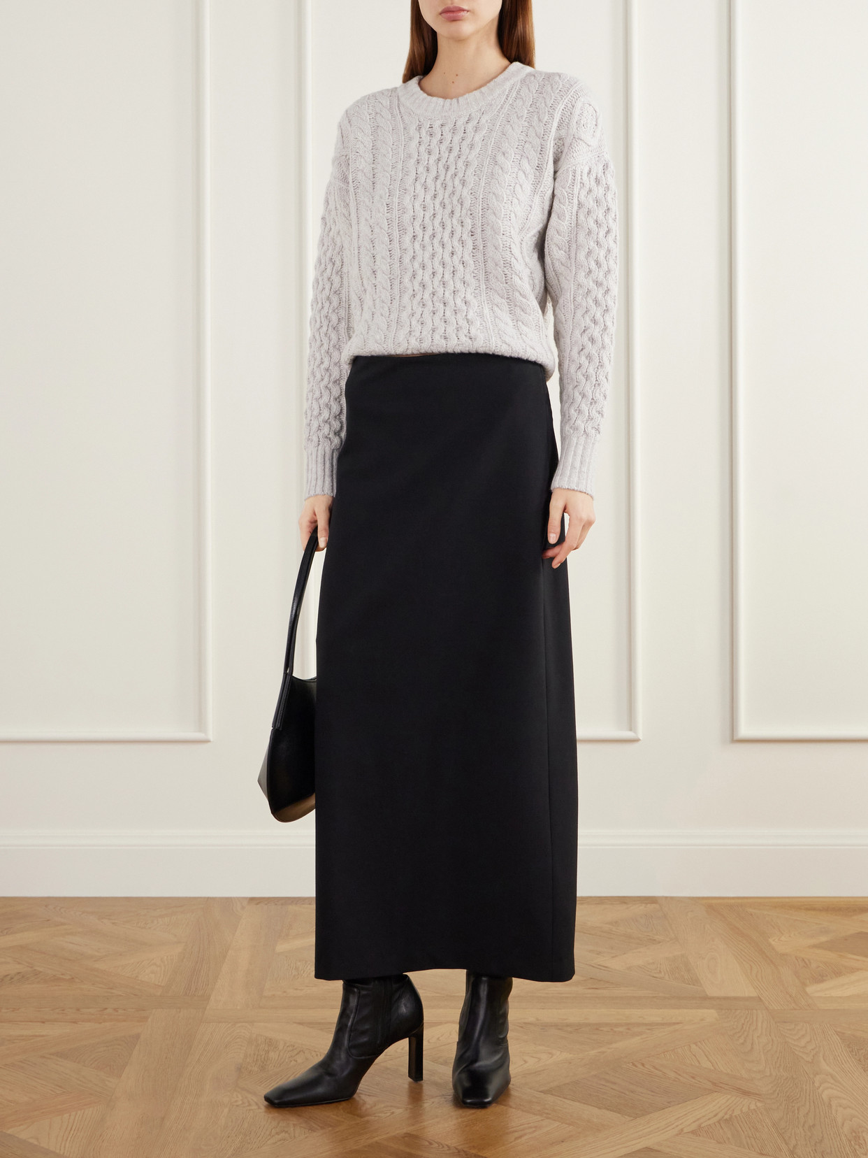 Cable-Knit Wool And Cashmere-Blend Sweater