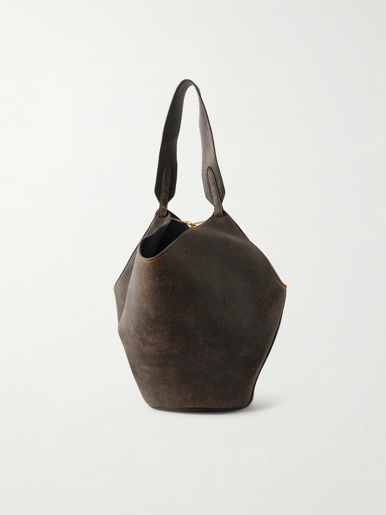 Lotus Small Distressed Leather Tote