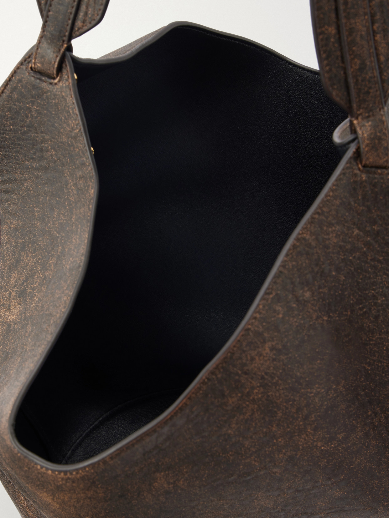 Lotus Small Distressed Leather Tote