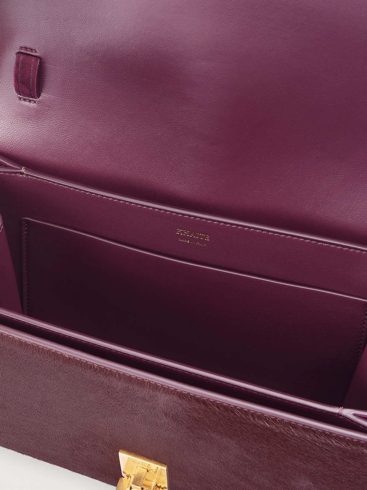 Blake Calf Hair-Trimmed Shoulder Bag