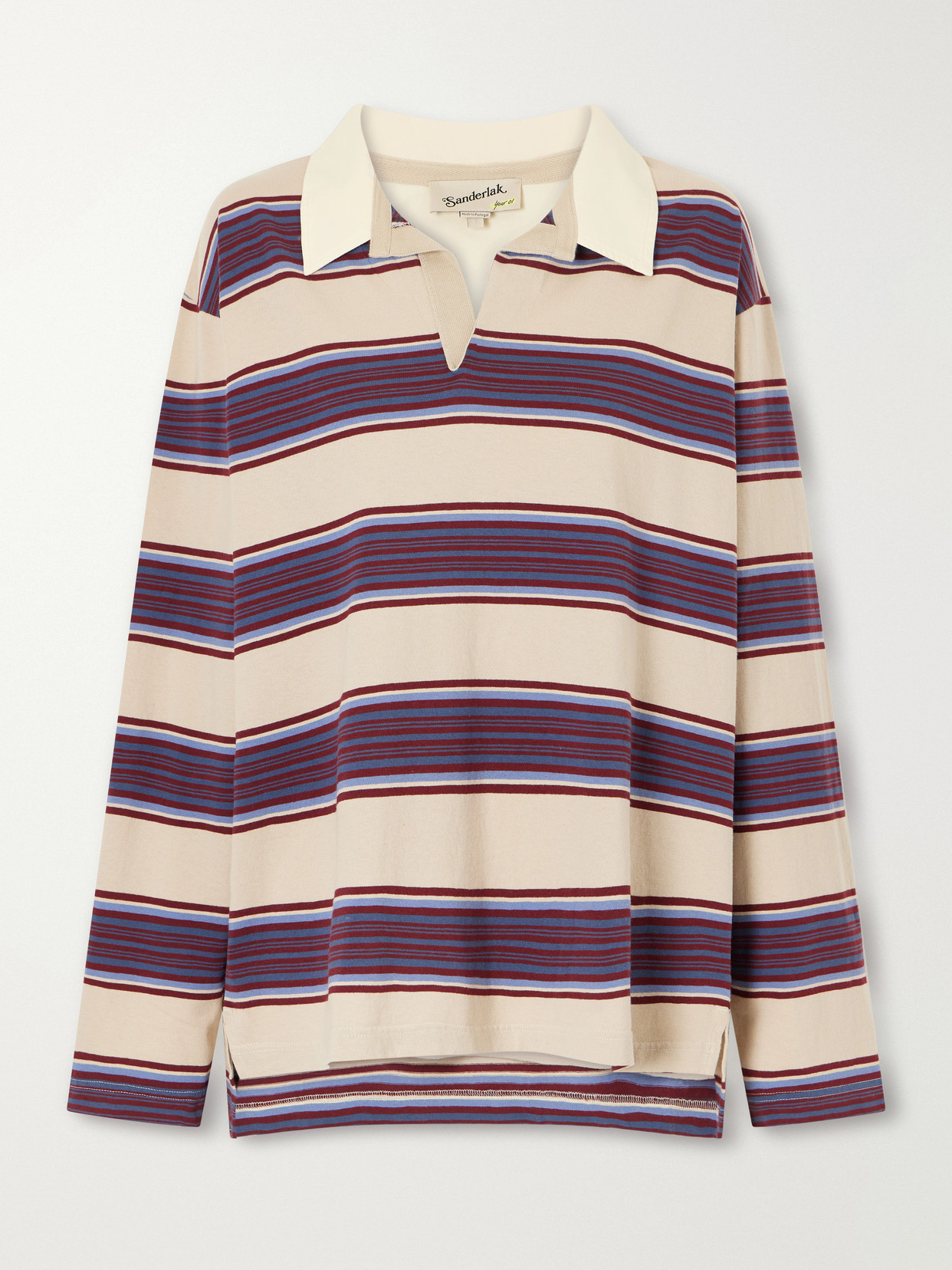 Sanderlak Striped Cotton-jersey Polo Shirt In Multi