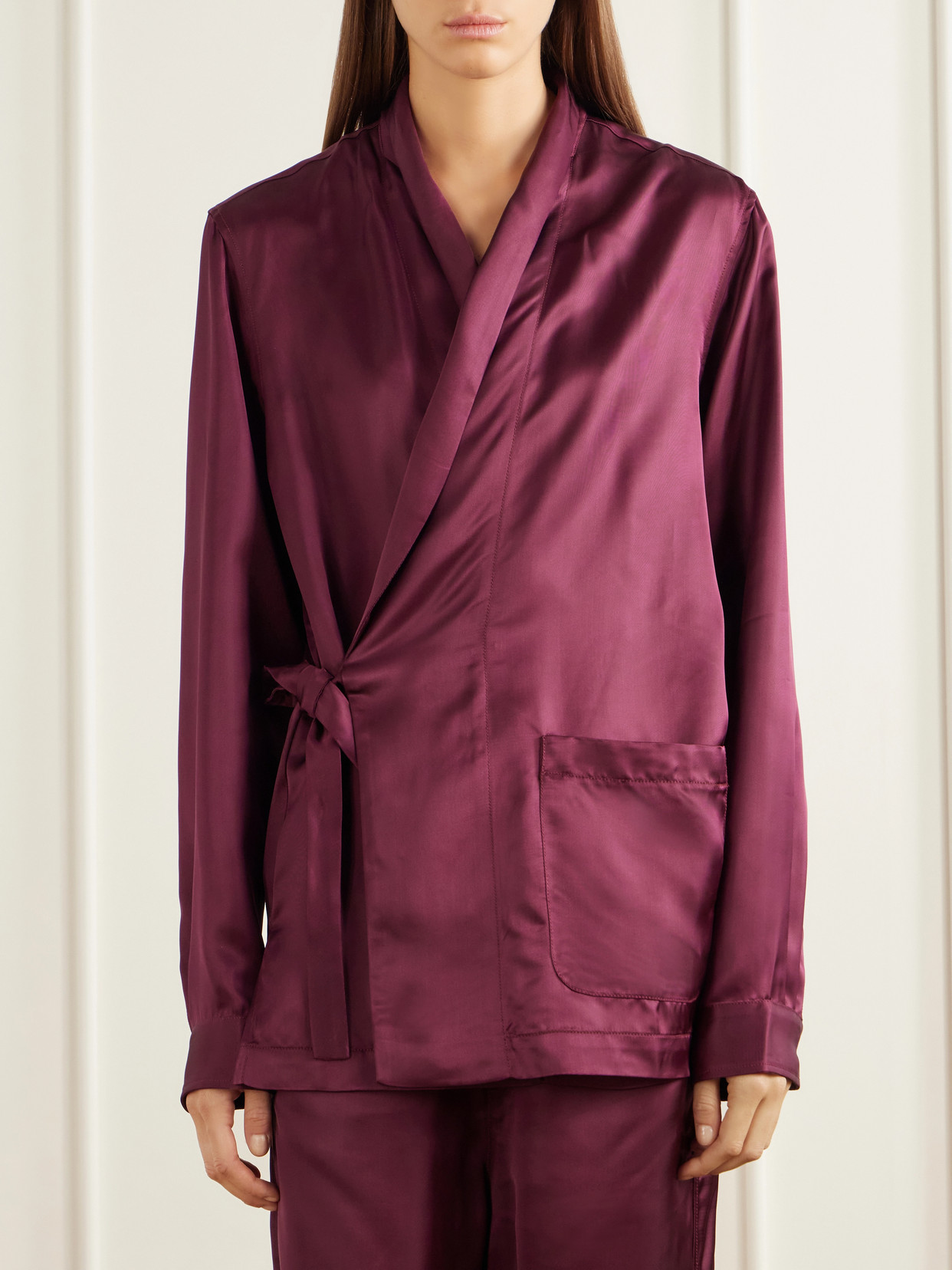 Tie-Detailed Jacket