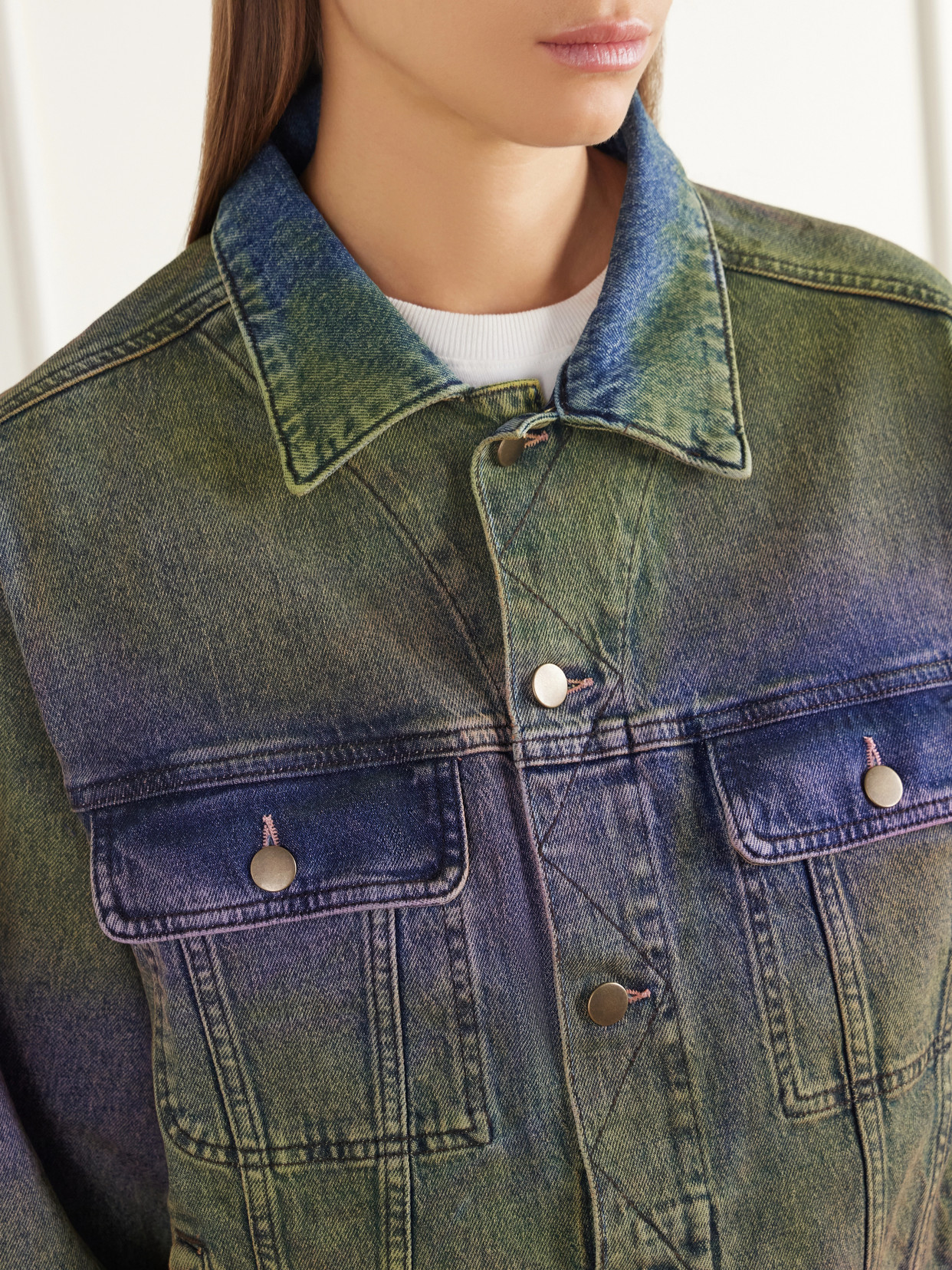 Ombré Denim Jacket