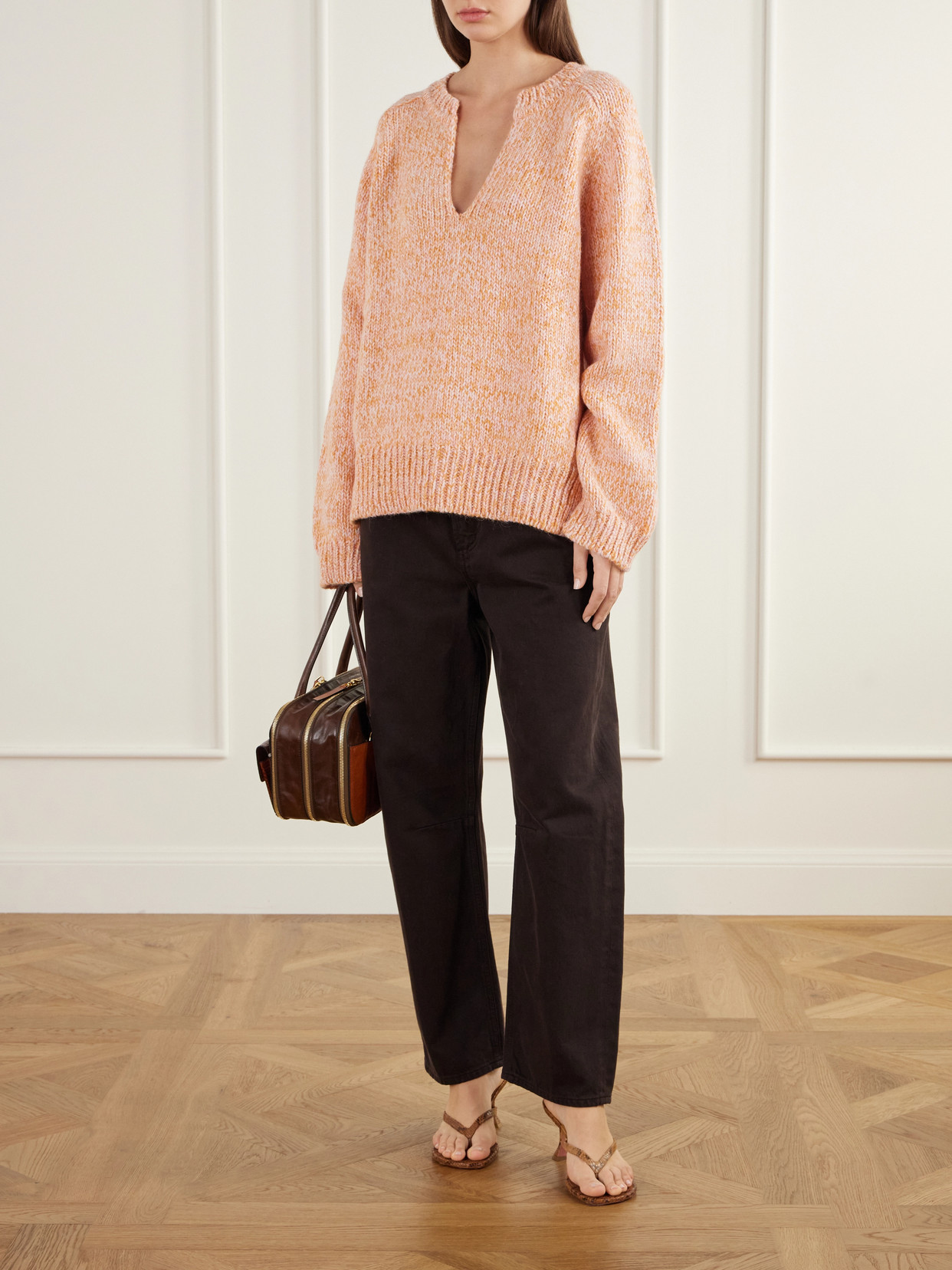 Melange Alpaca And Wool-Blend Sweater