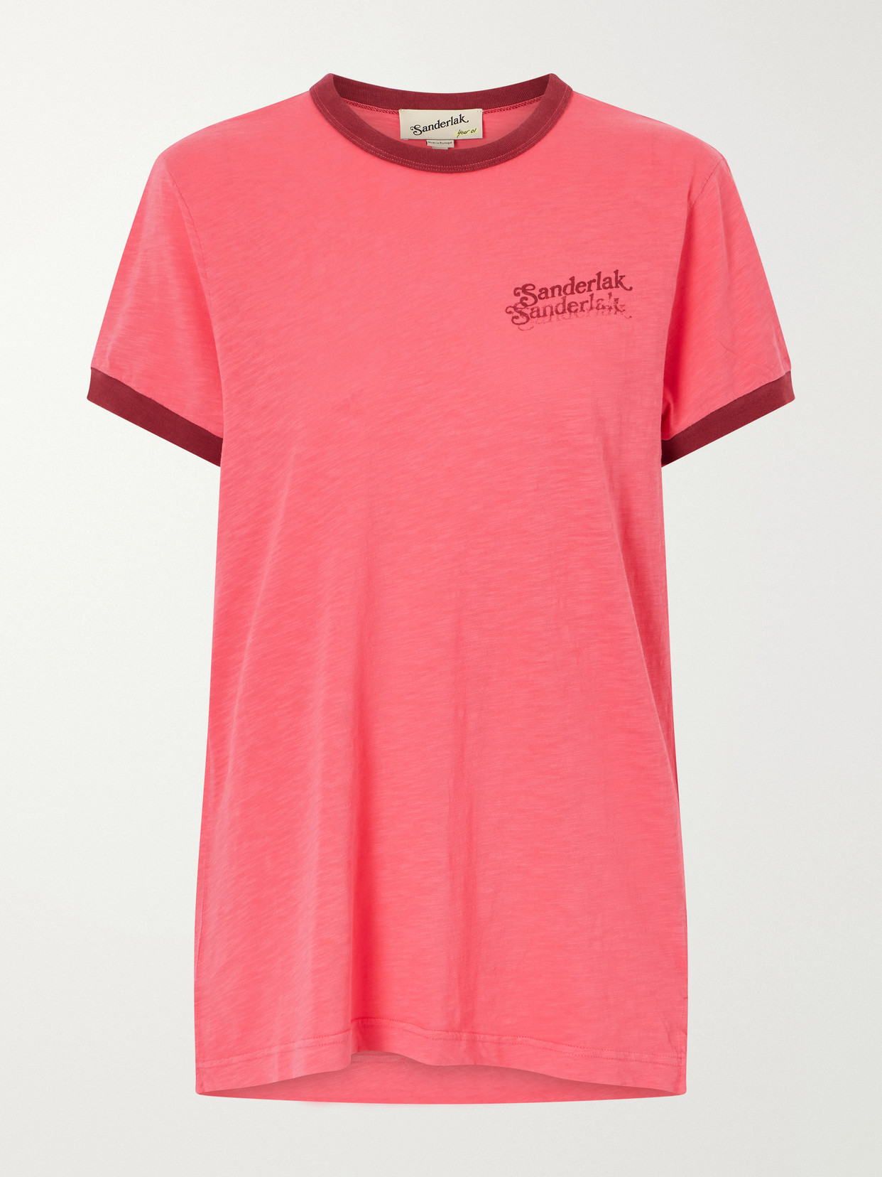 Sanderlak Cotton-jersey T-shirt In Pink
