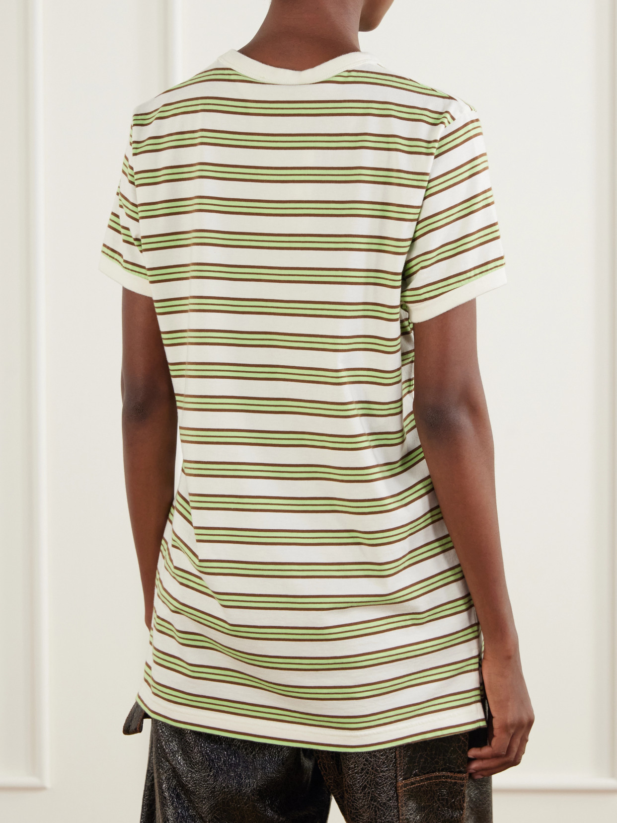 Striped Cotton-Jersey T-Shirt