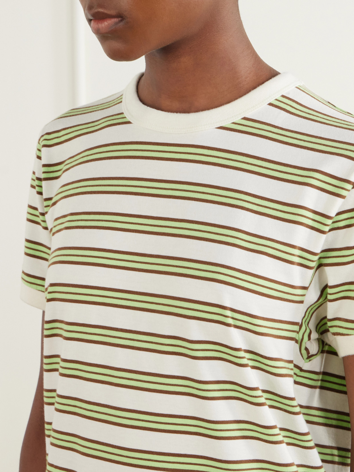 Striped Cotton-Jersey T-Shirt