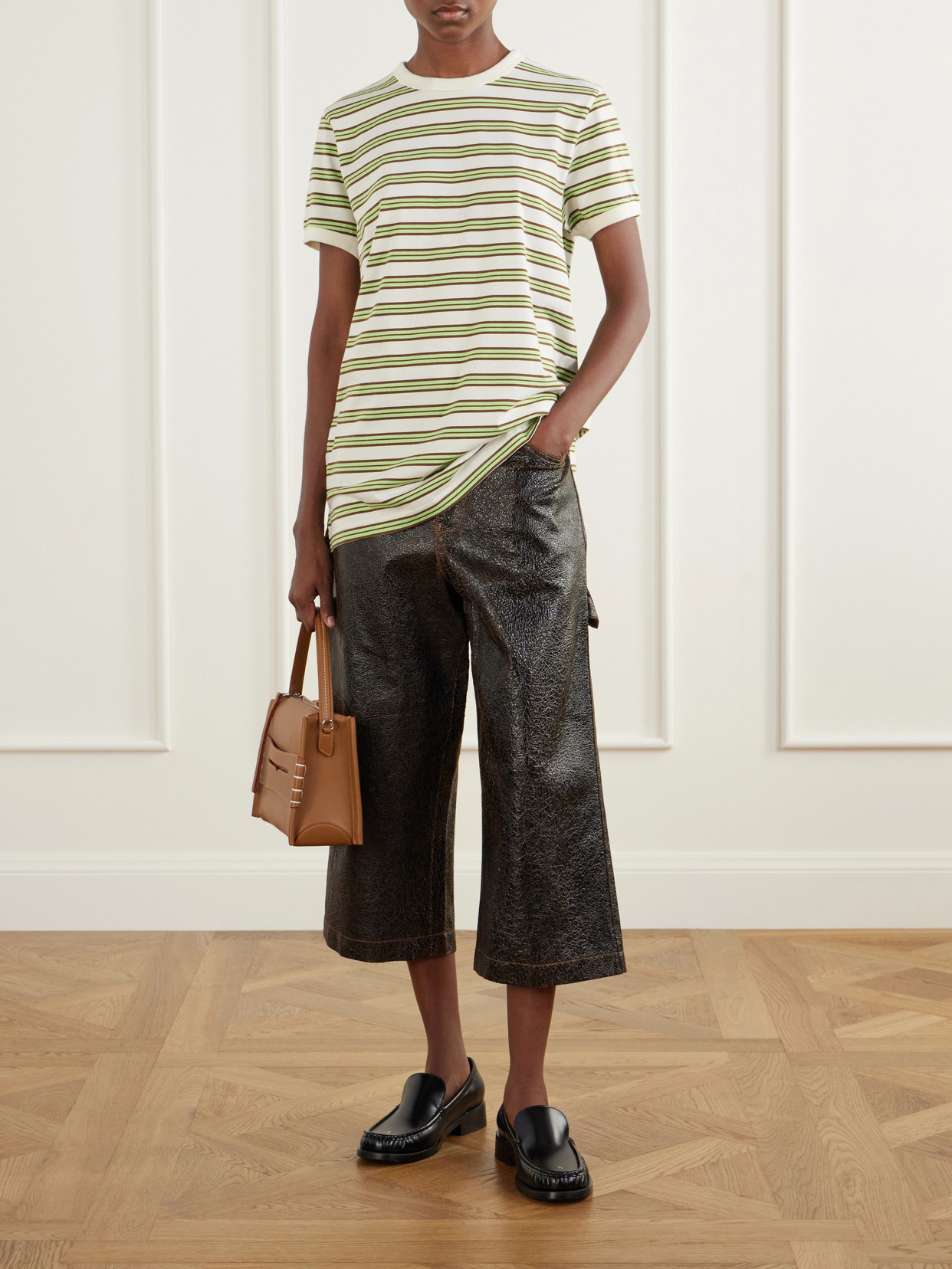 Striped Cotton-Jersey T-Shirt