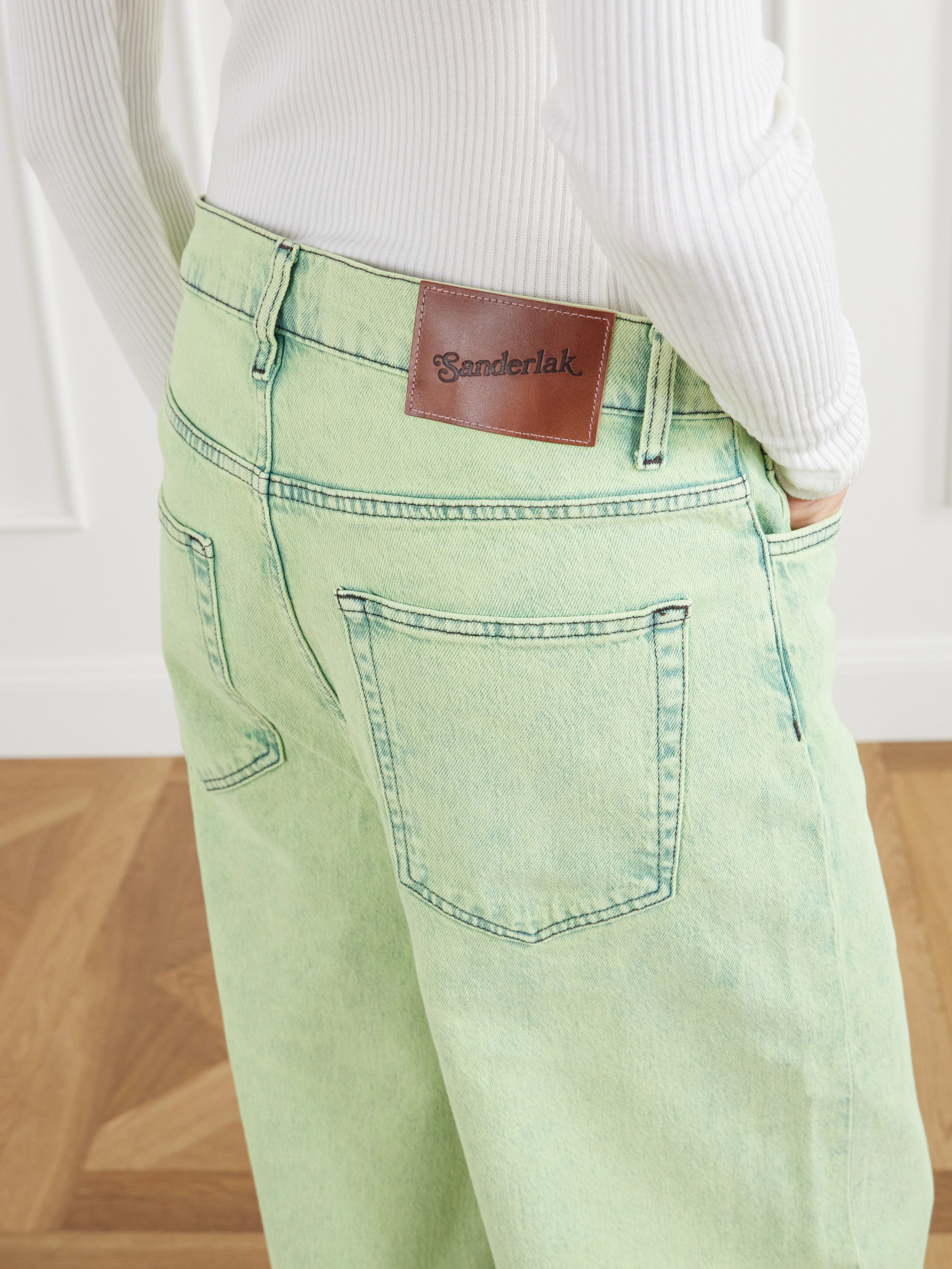 Mid-Rise Wide- Leg