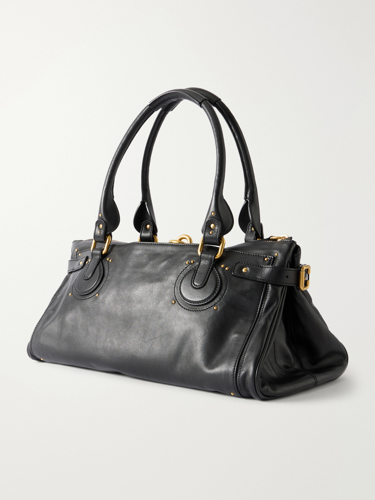 Chloé - Paddington Large Locket-Detail Leather Bag