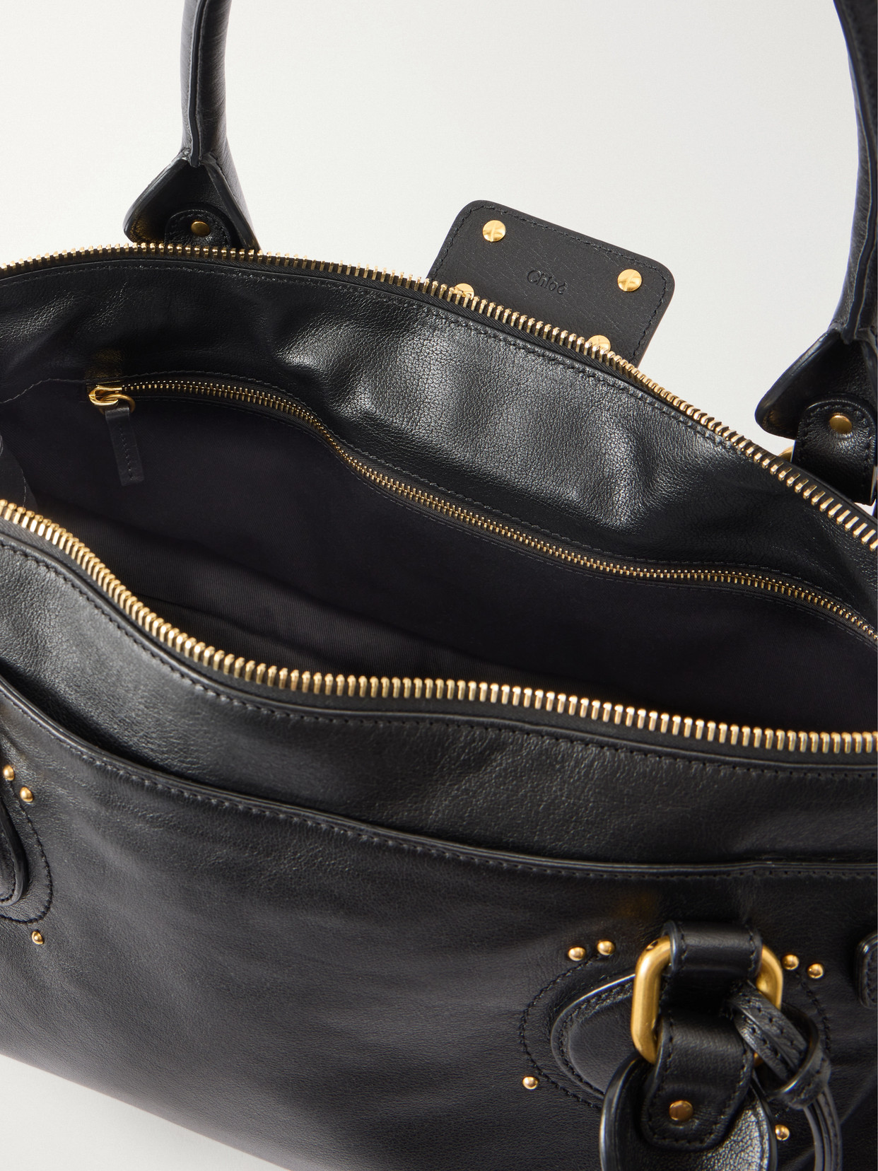 Chloé - Paddington Large Locket-Detail Leather Bag