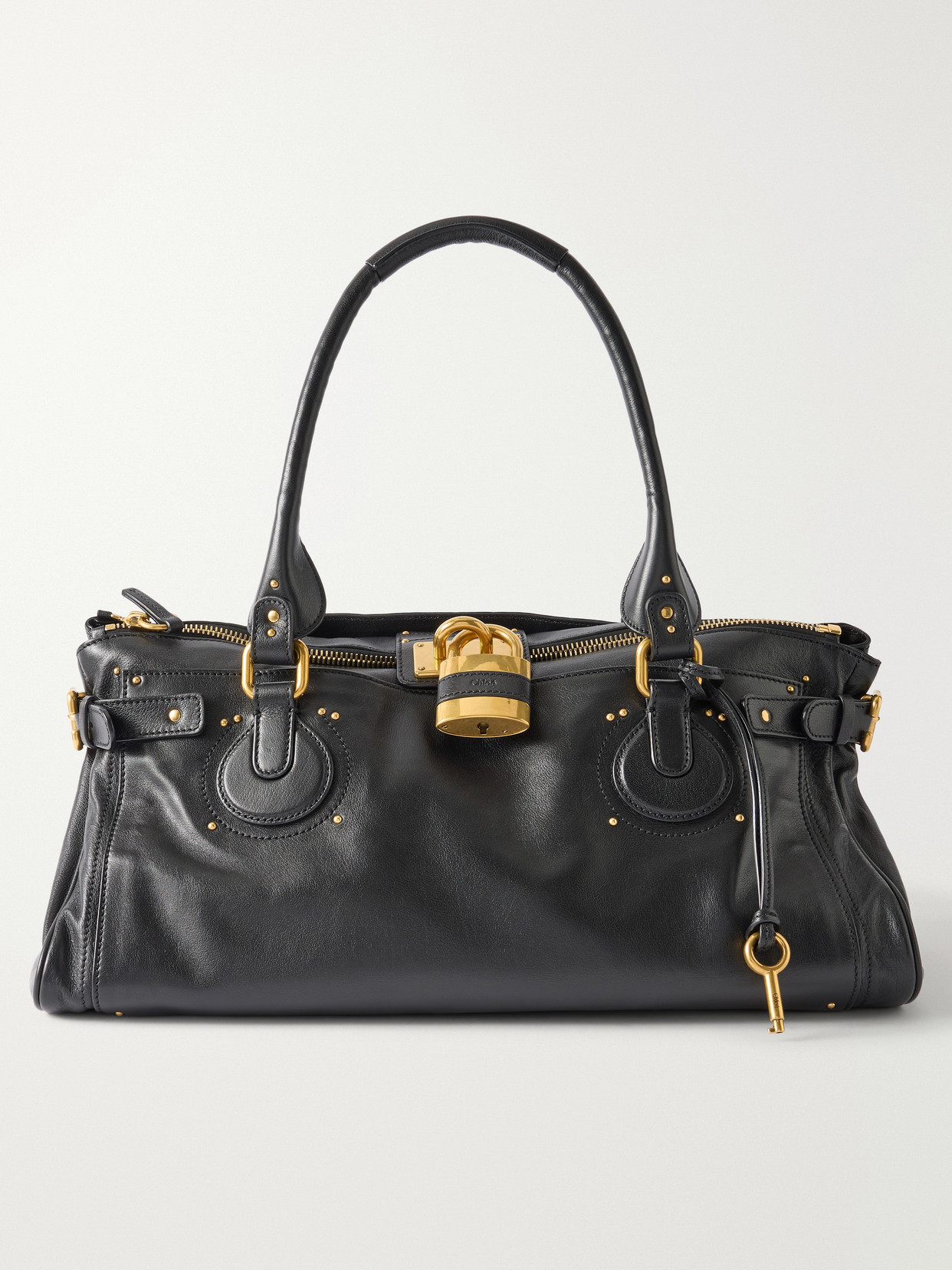 Chloé - Paddington Large Locket-Detail Leather Bag