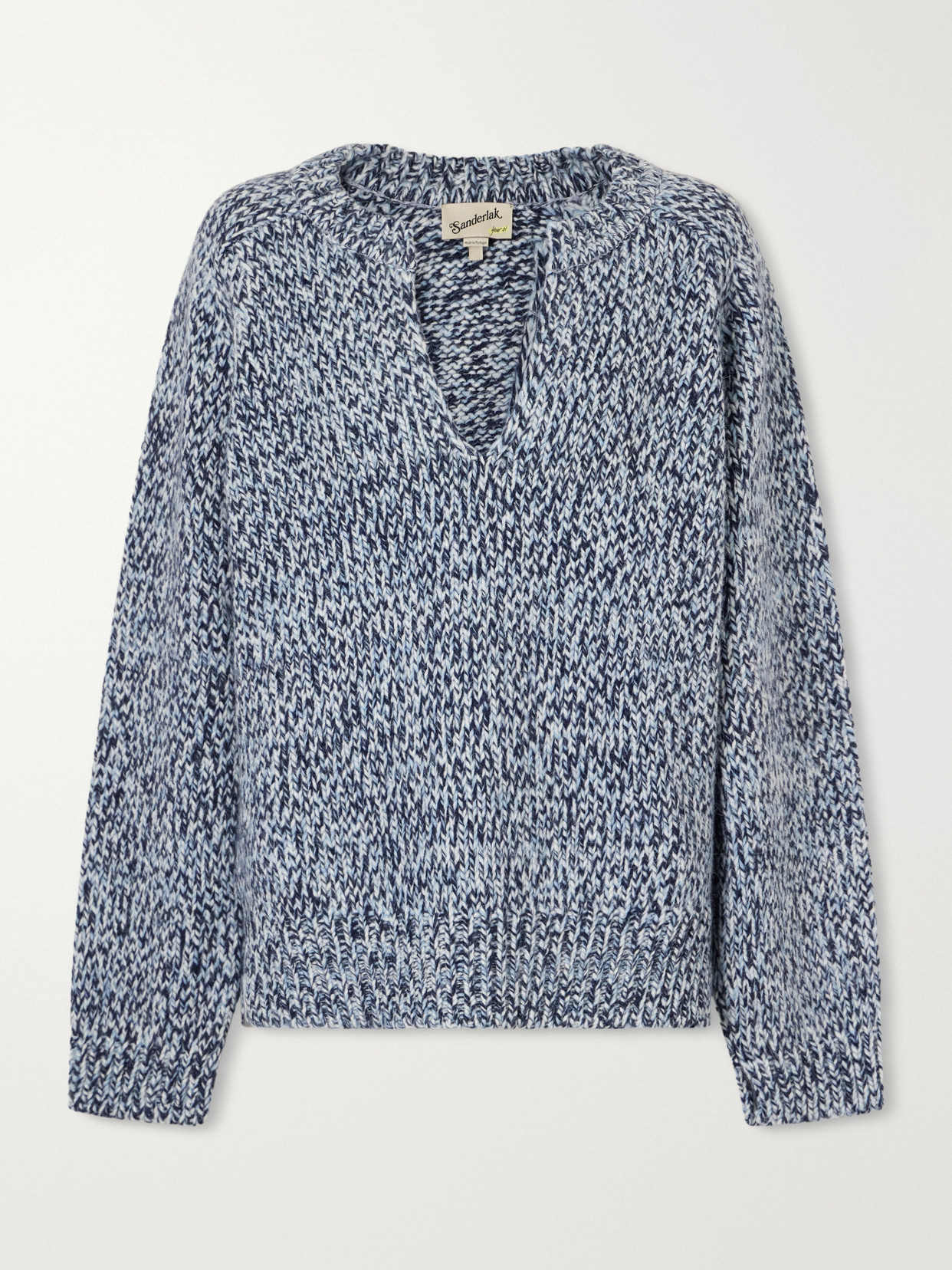 Sanderlak Alpaca And Wool-blend Sweater In Blue