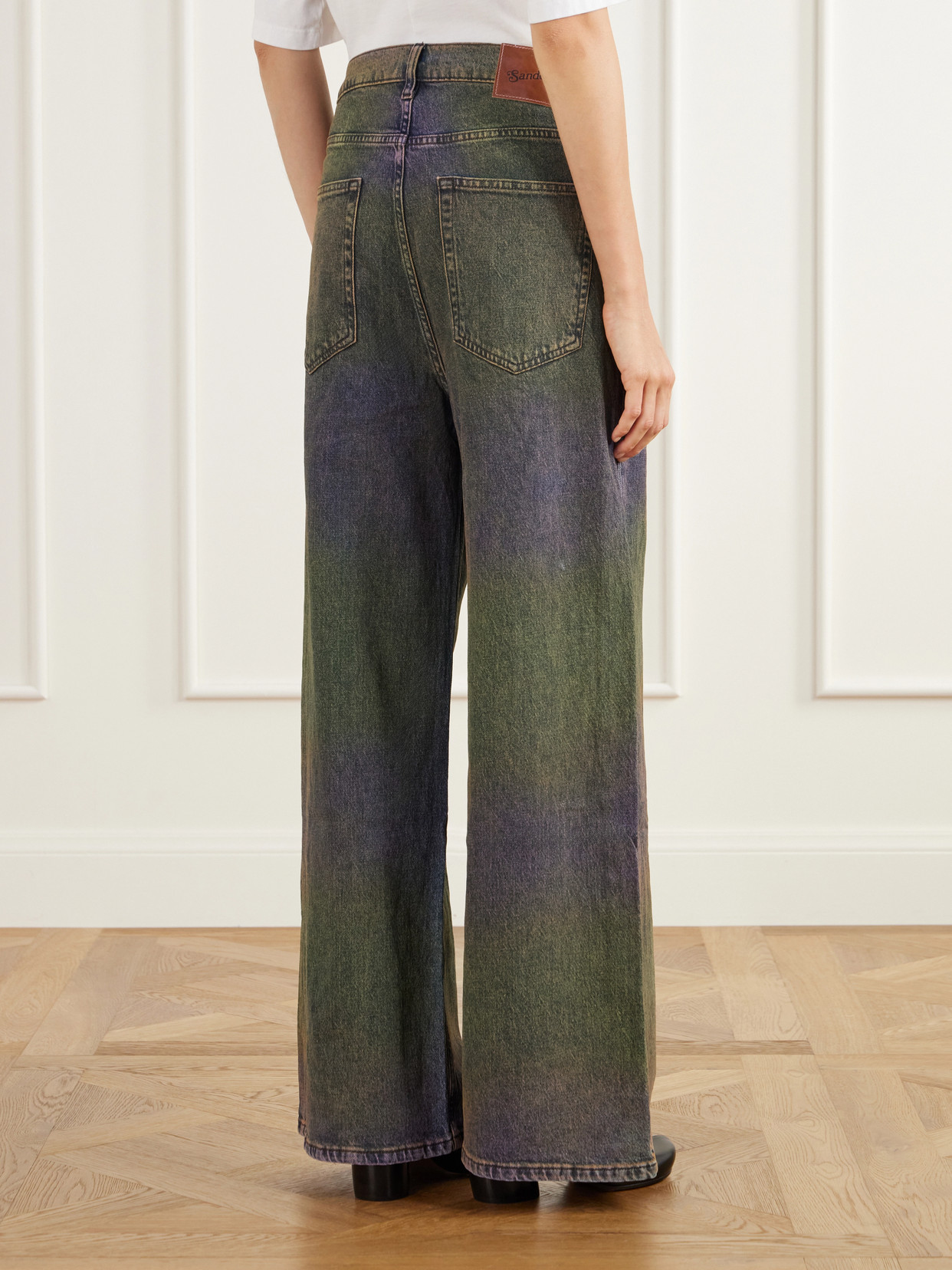 Ombré Mid-Rise Wide- Leg