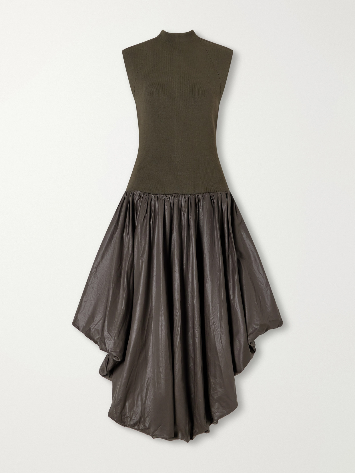 Aje Venetia Knit Midi Dress In Green