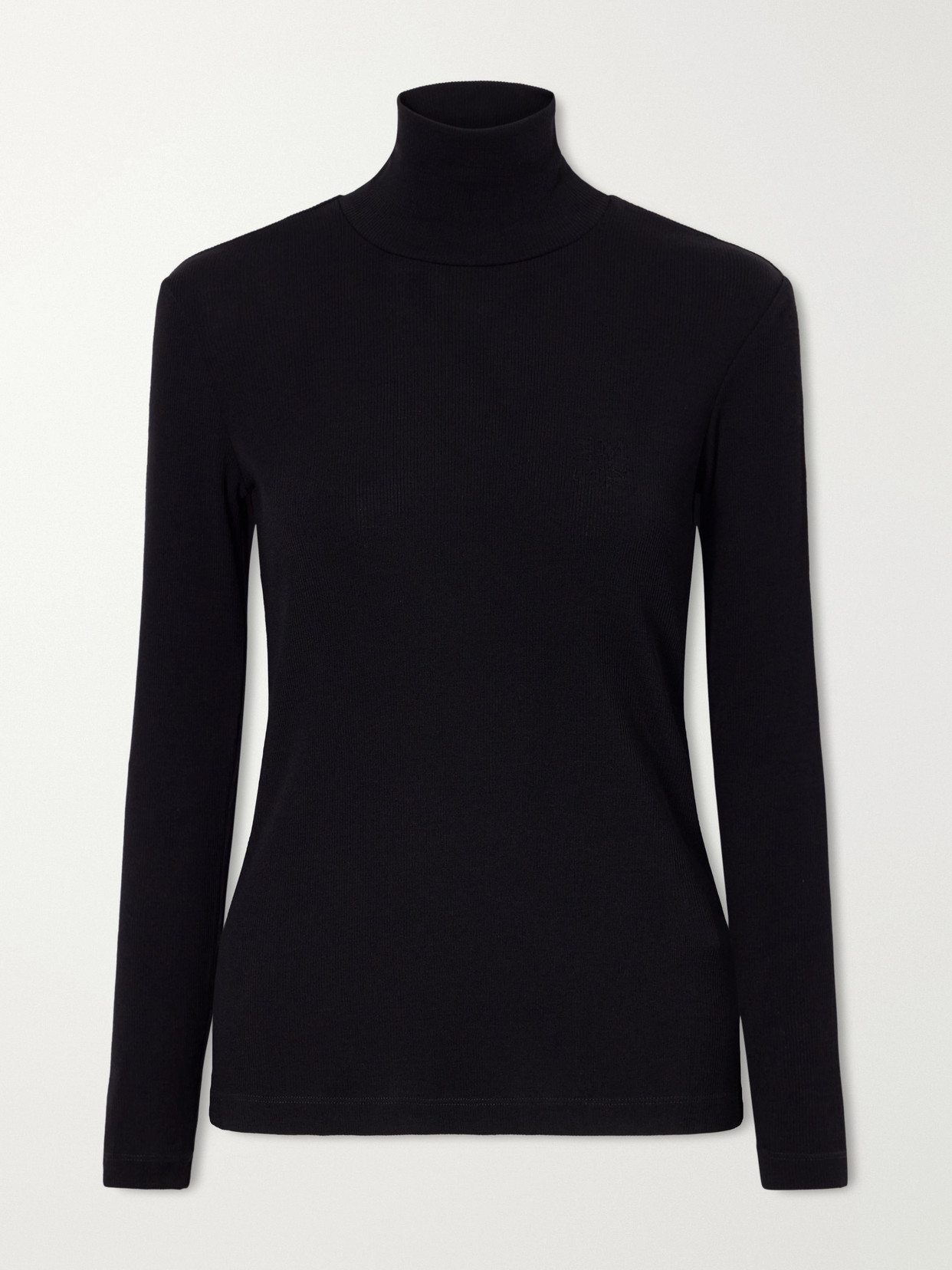 Cono Wool-Jersey Turtleneck Top