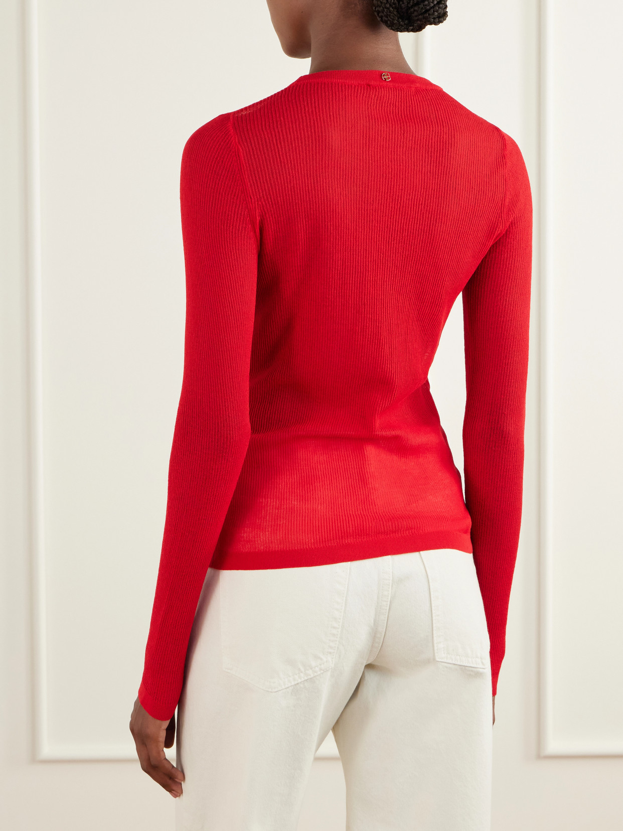 Tiana Ribbed Cotton-Blend Sweater